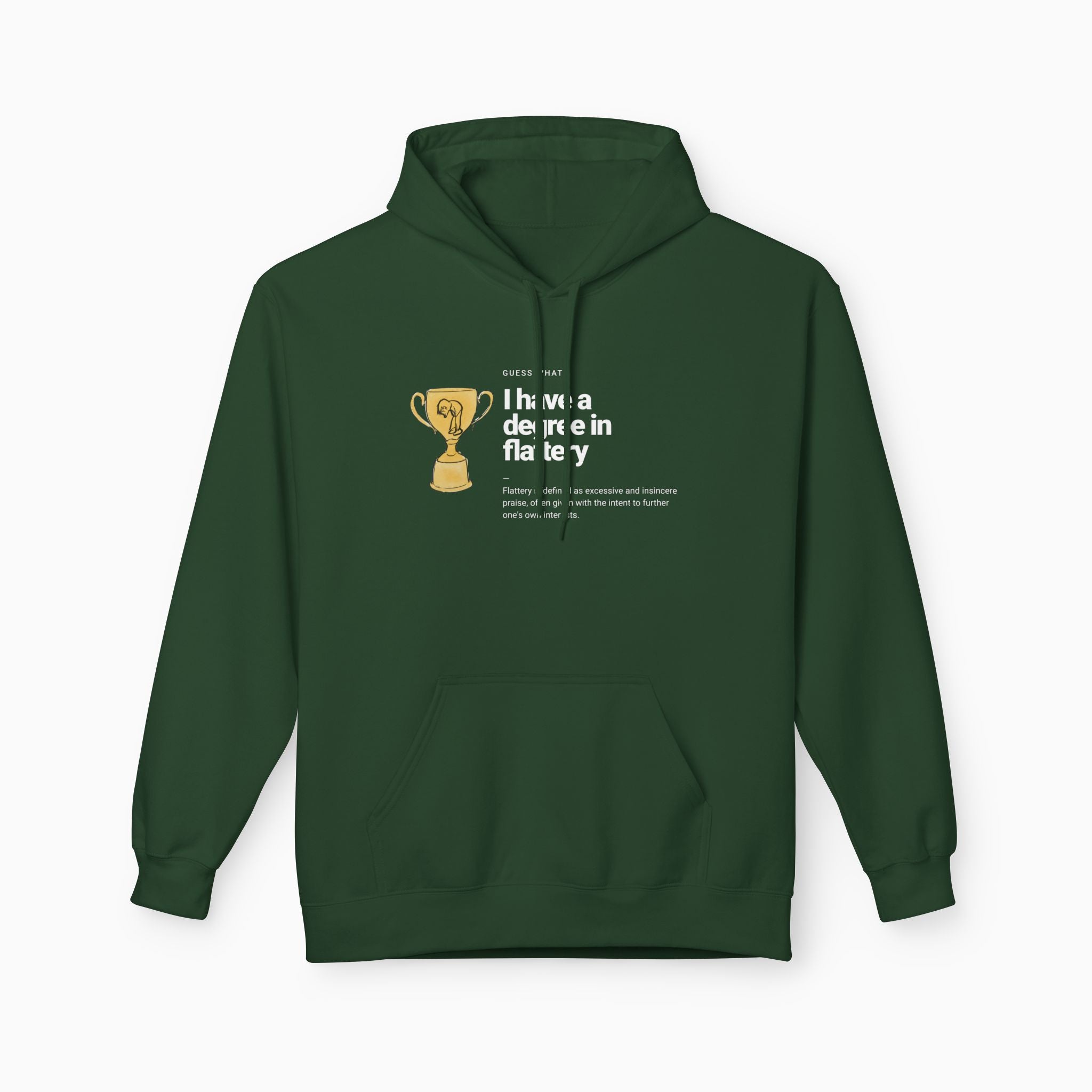I Have a Degree in Flattery Dark Humor Unisex Hoodie