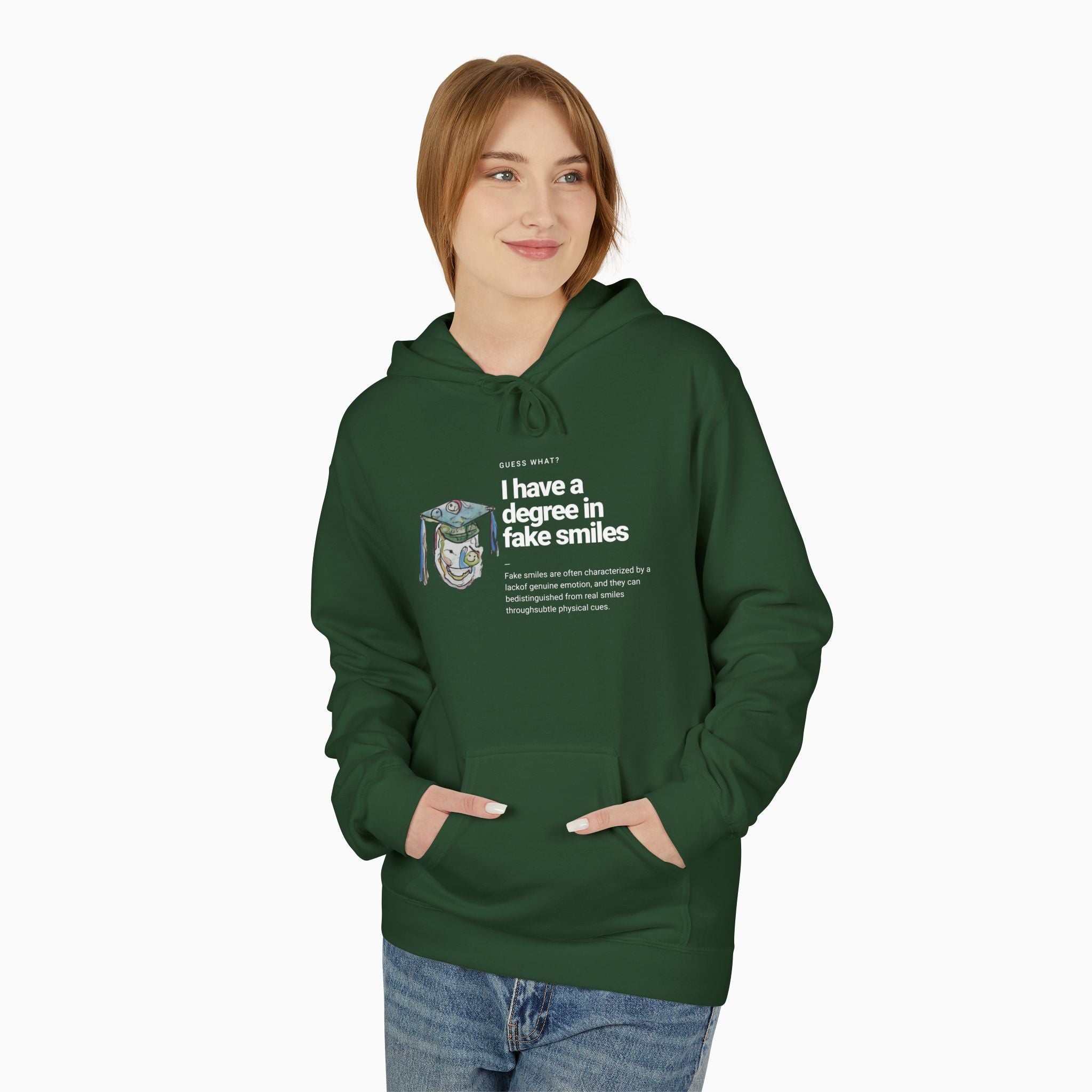 I Have a Degree in Fake Smiles Dark Humor Unisex Hoodie