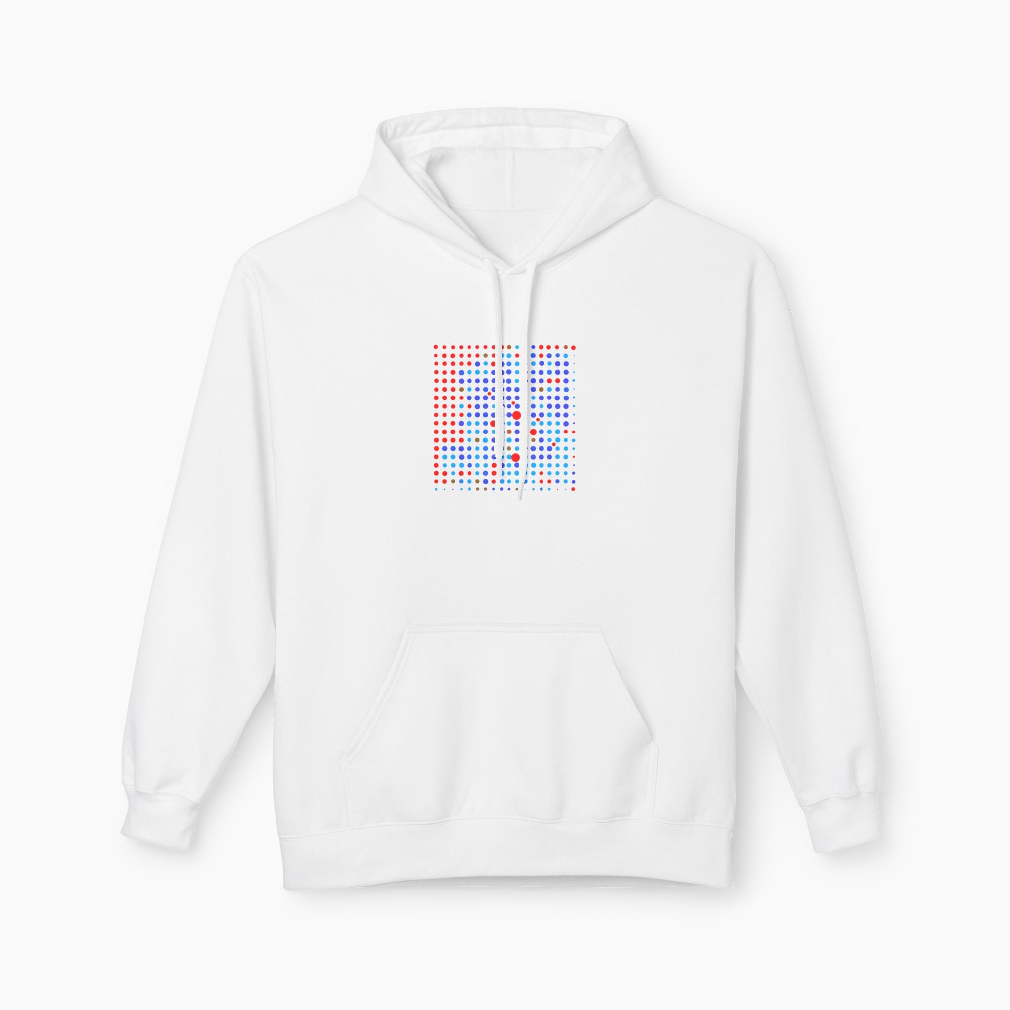 Blue & Red QR Code Unisex Hoodie
