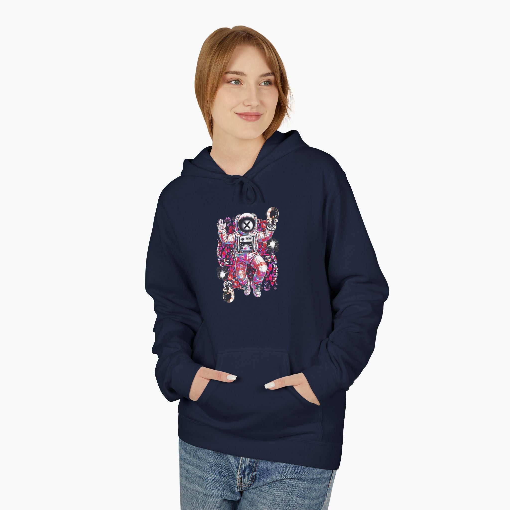 Astronaut Floating in Space Unisex Hoodie