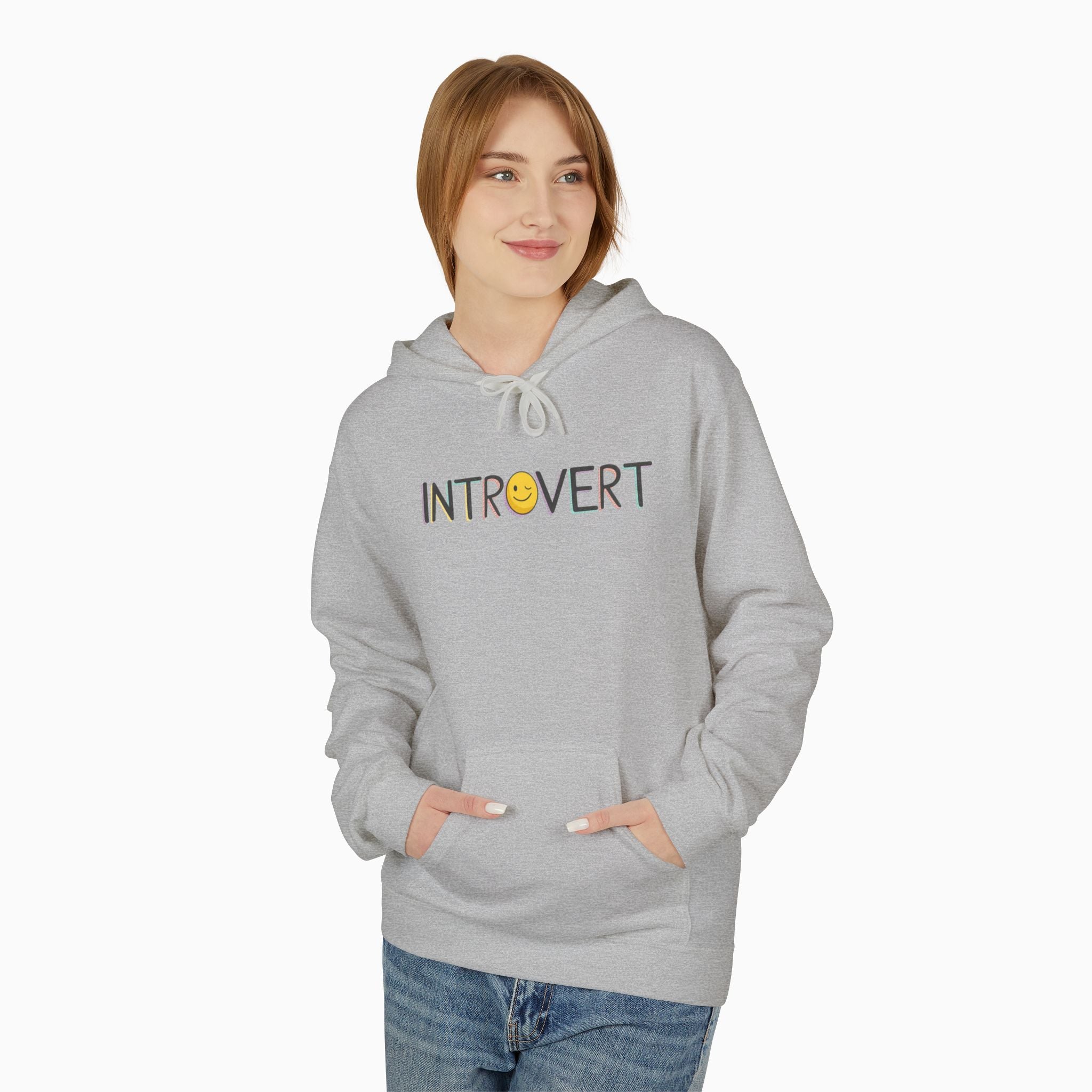 Introvert Unisex Hoodie - Sustainable Comfort & Style by Woollieemix