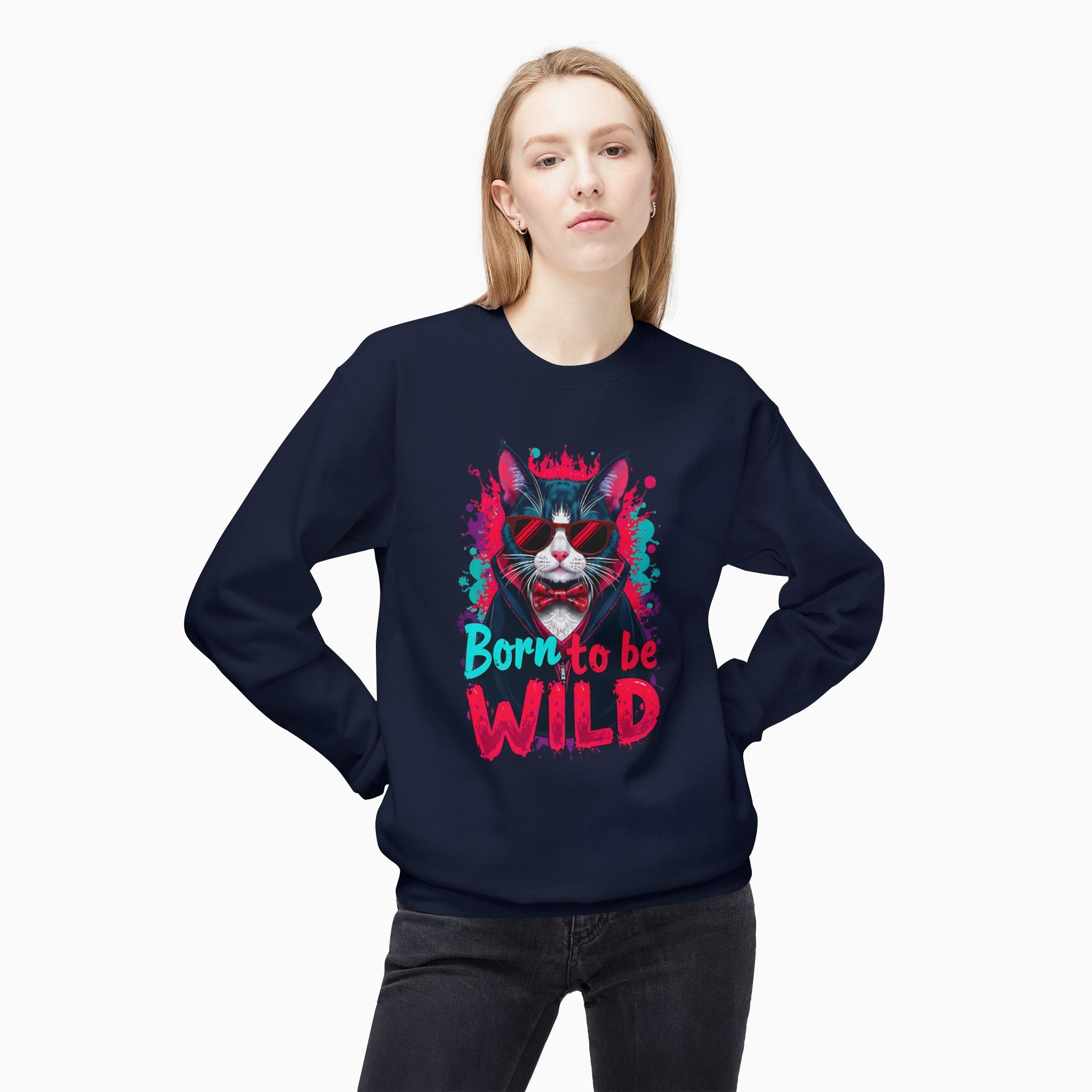 Dragula Cat Unisex Sweatshirt - Born To Be Wild | Woollieemix