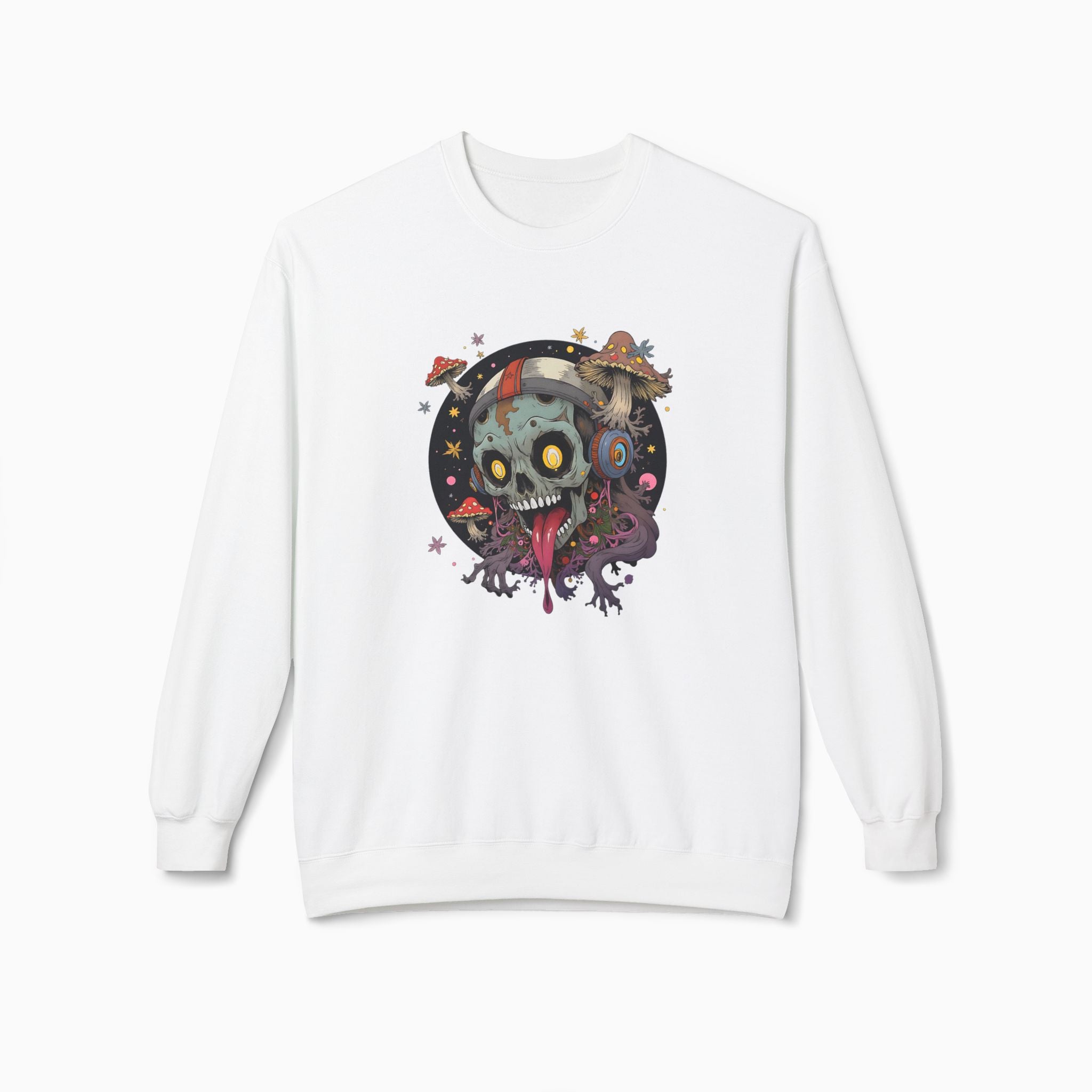 Psychedelic Mushroom Skull Unisex Sweatshirt