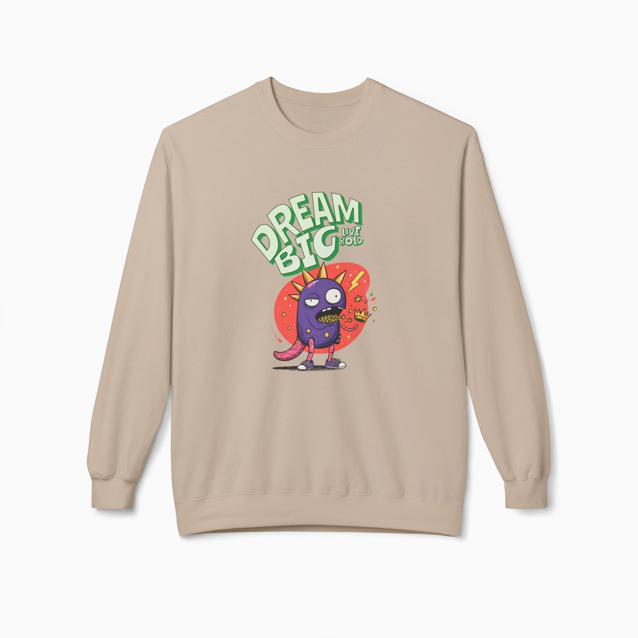 Dream Big, Live Bold Unisex Sweatshirt | Soft 80% Cotton Comfort