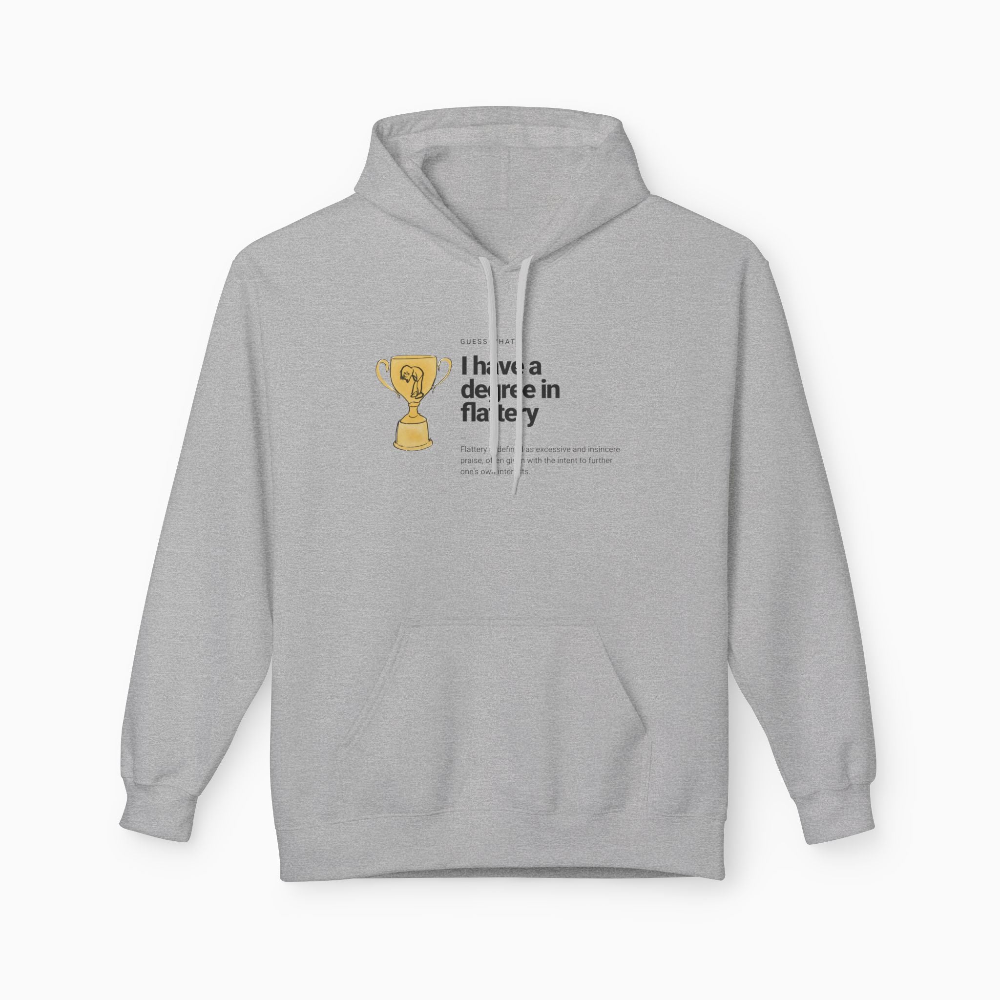I Have a Degree in Flattery Dark Humor Unisex Hoodie