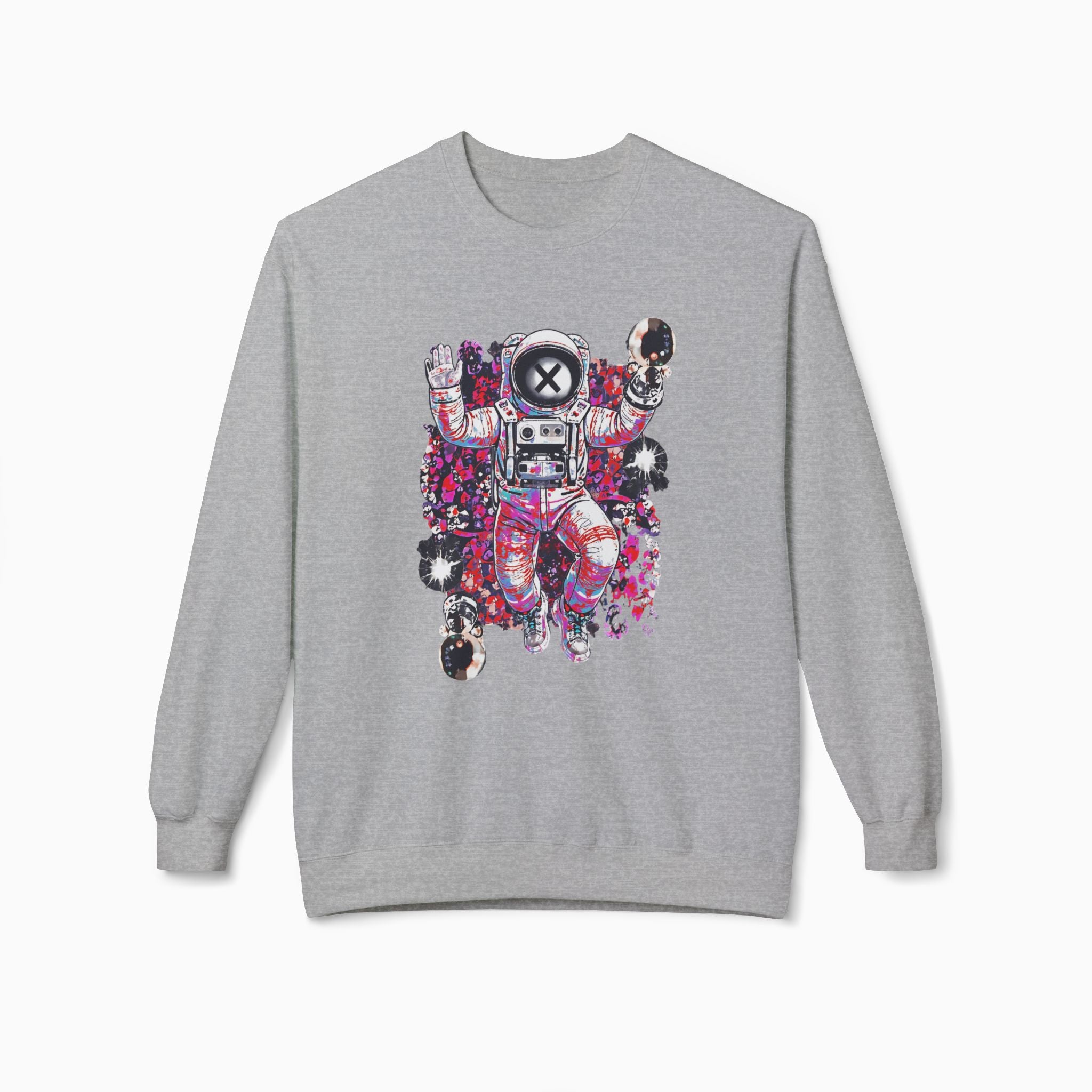 Astronaut Floating in Space Unisex Sweatshirt