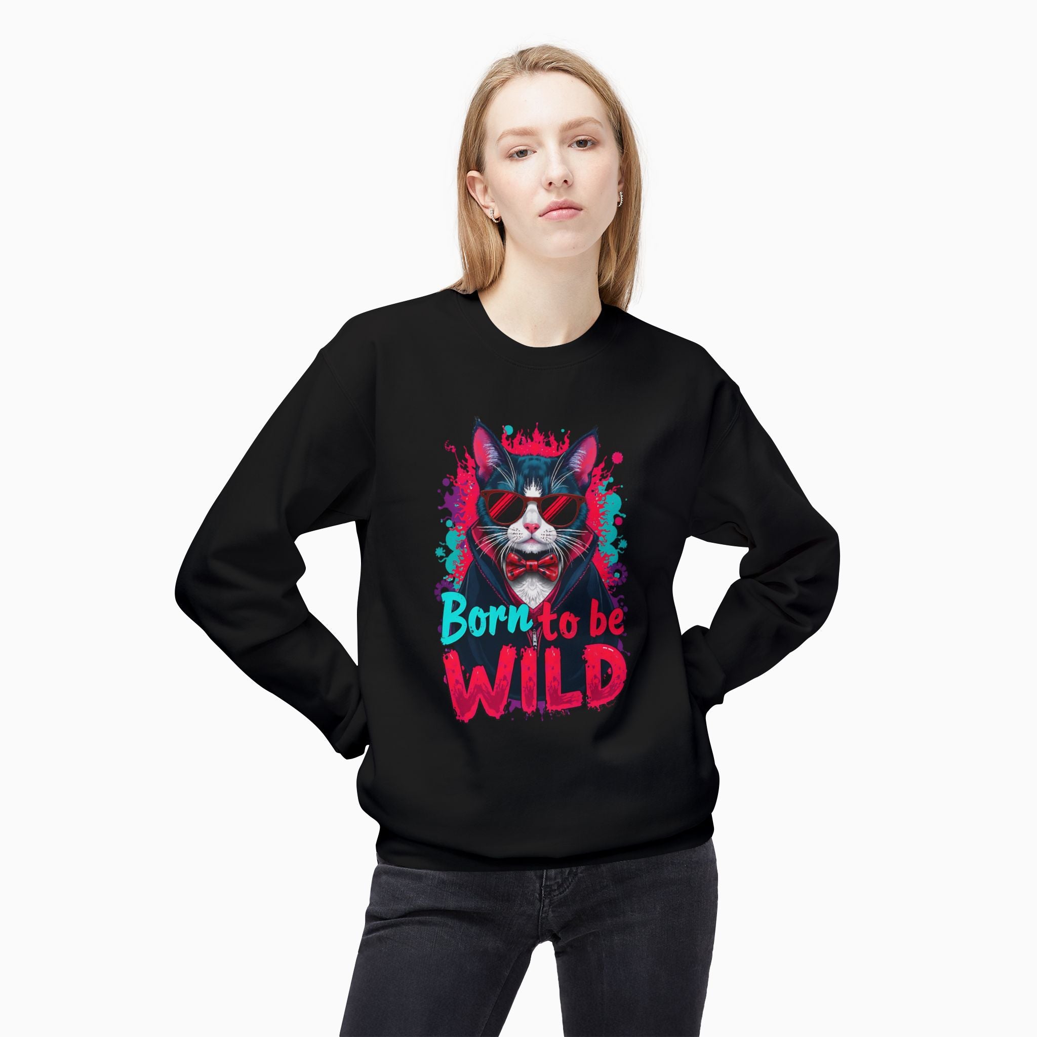 Dragula Cat Unisex Sweatshirt - Born To Be Wild | Woollieemix