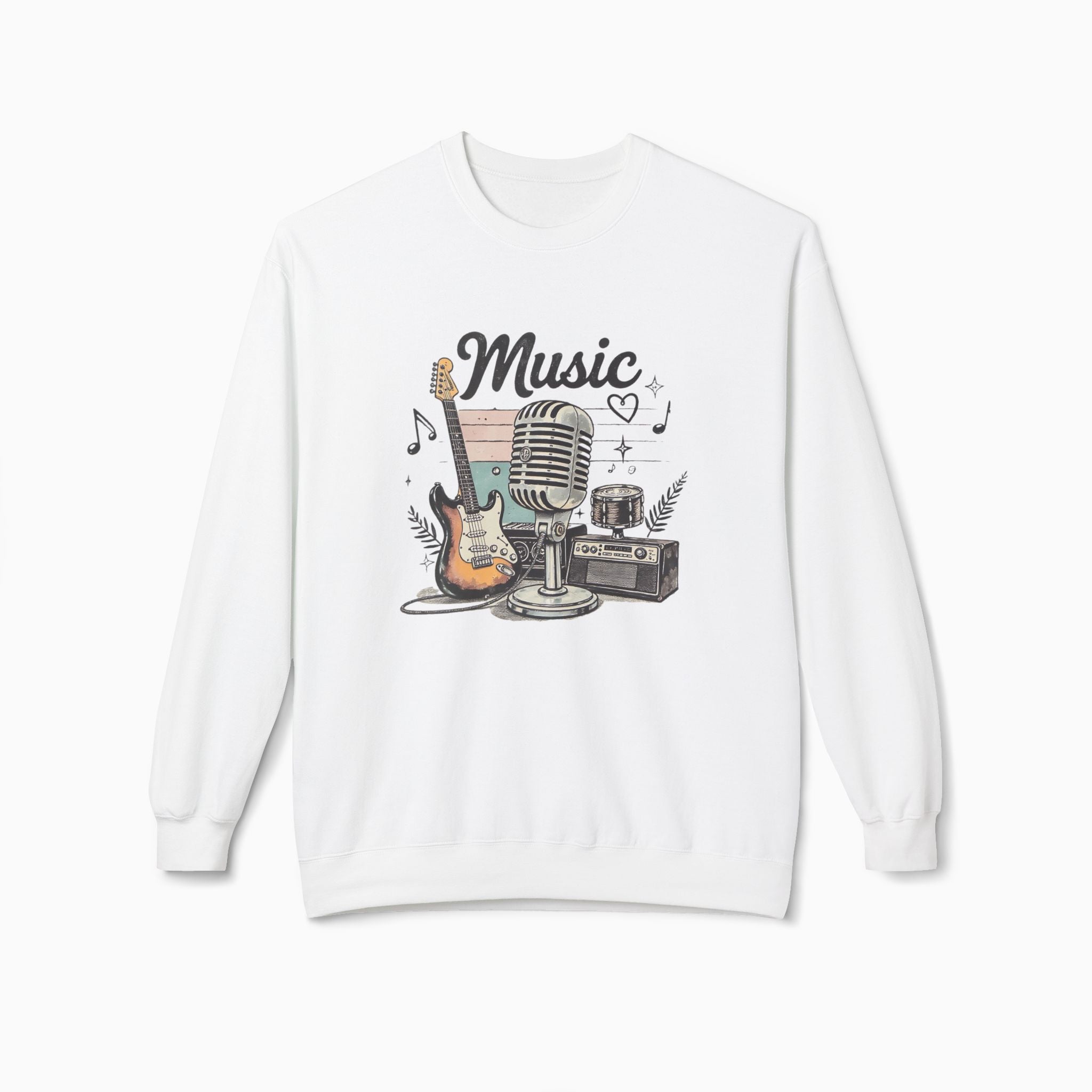 Vintage Music Unisex Sweatshirt - Soft & Stylish by Woollieemix