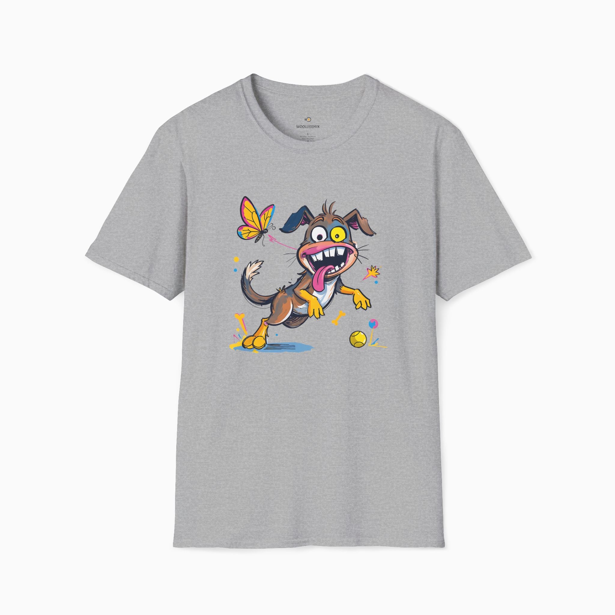 Dog And Butterfly Unisex T-Shirt