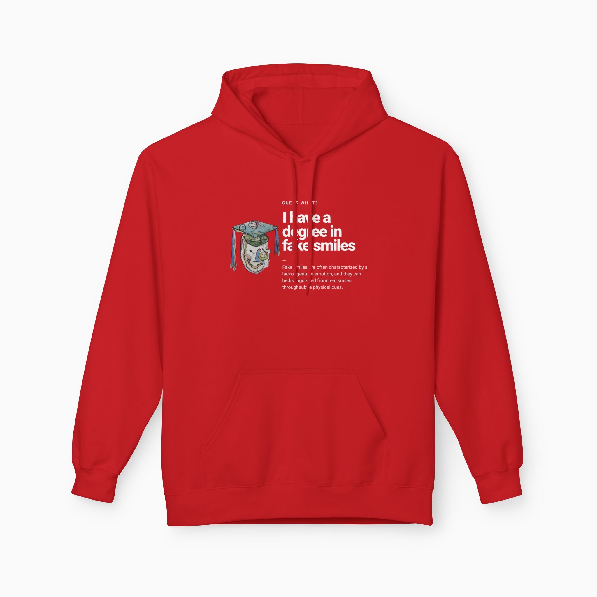 I Have a Degree in Fake Smiles Dark Humor Unisex Hoodie