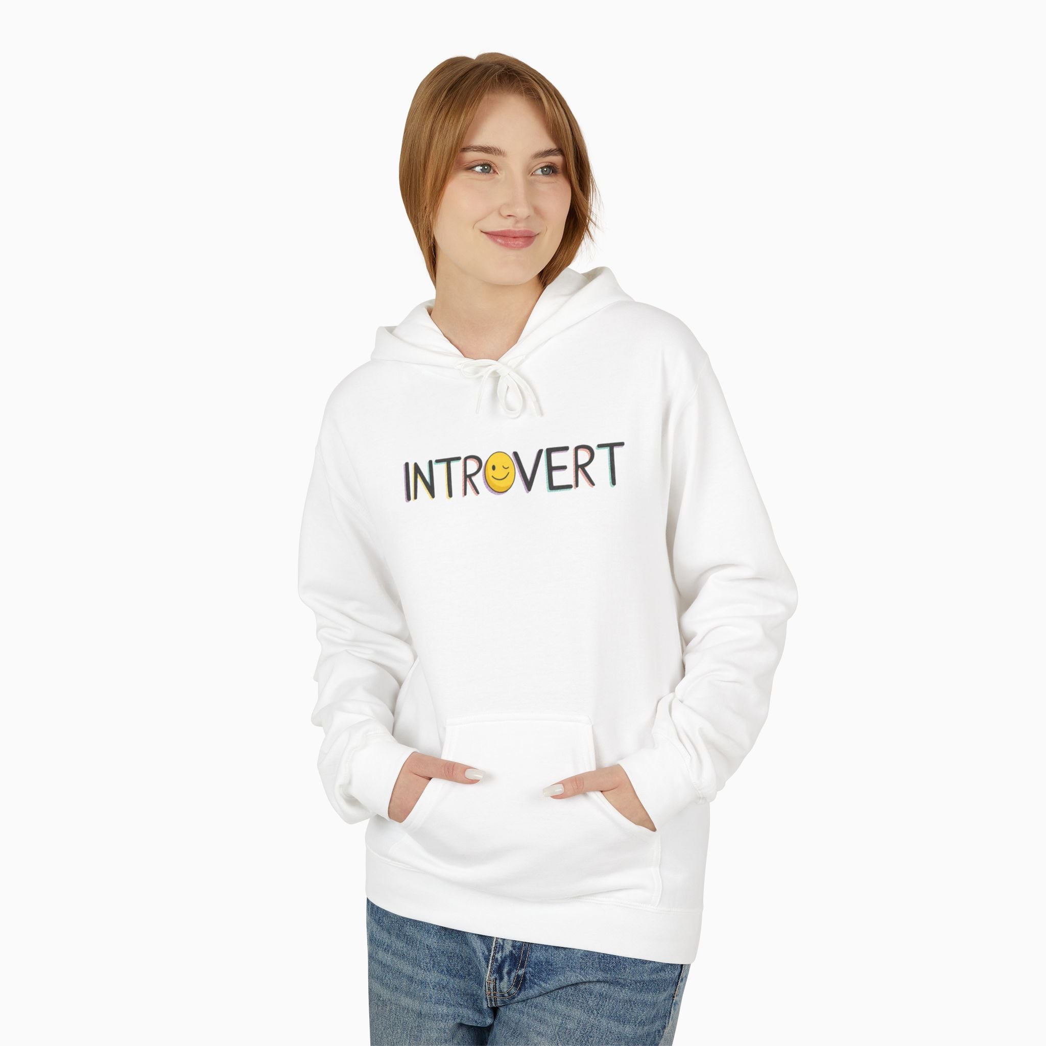 Introvert Unisex Hoodie - Sustainable Comfort & Style by Woollieemix