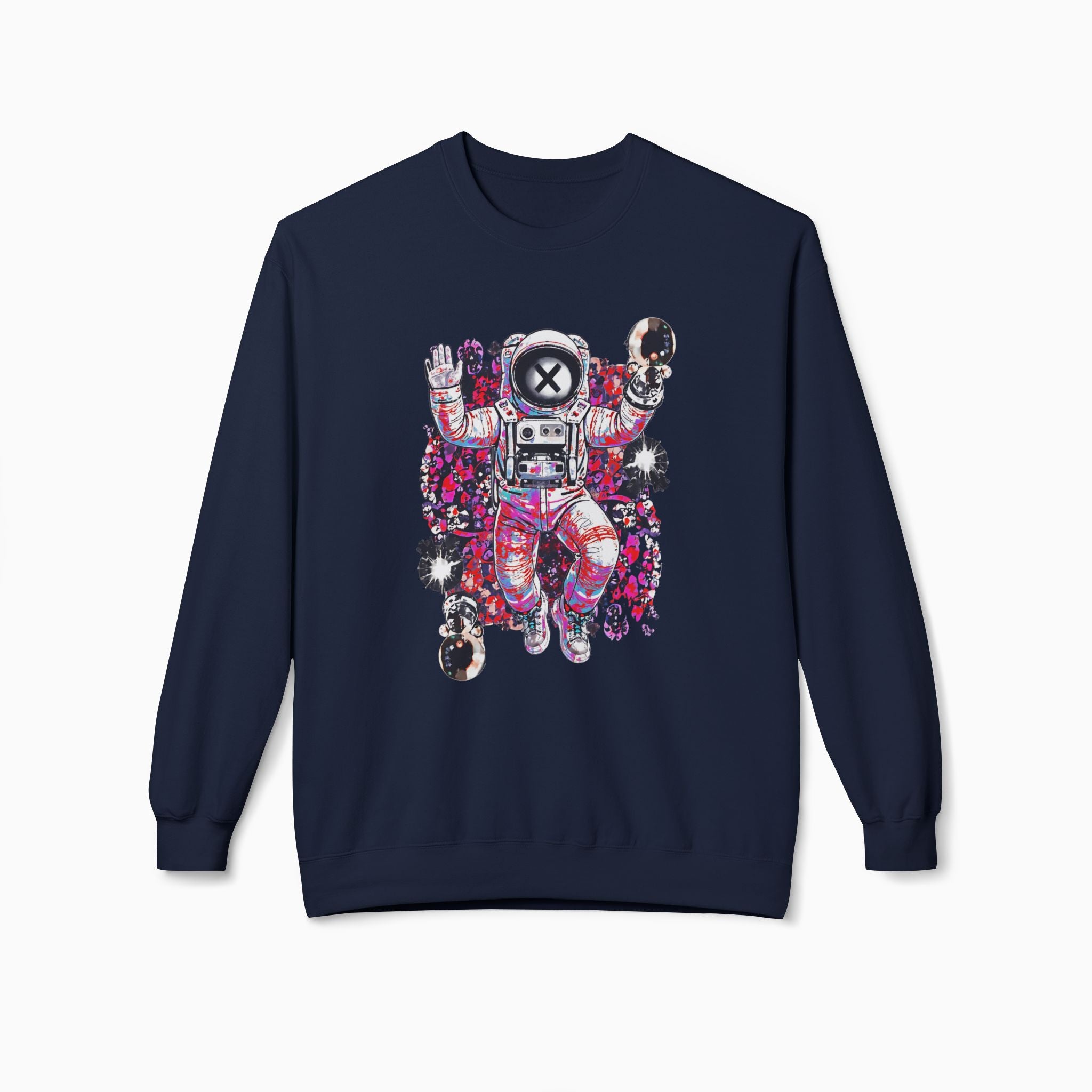 Astronaut Floating in Space Unisex Sweatshirt