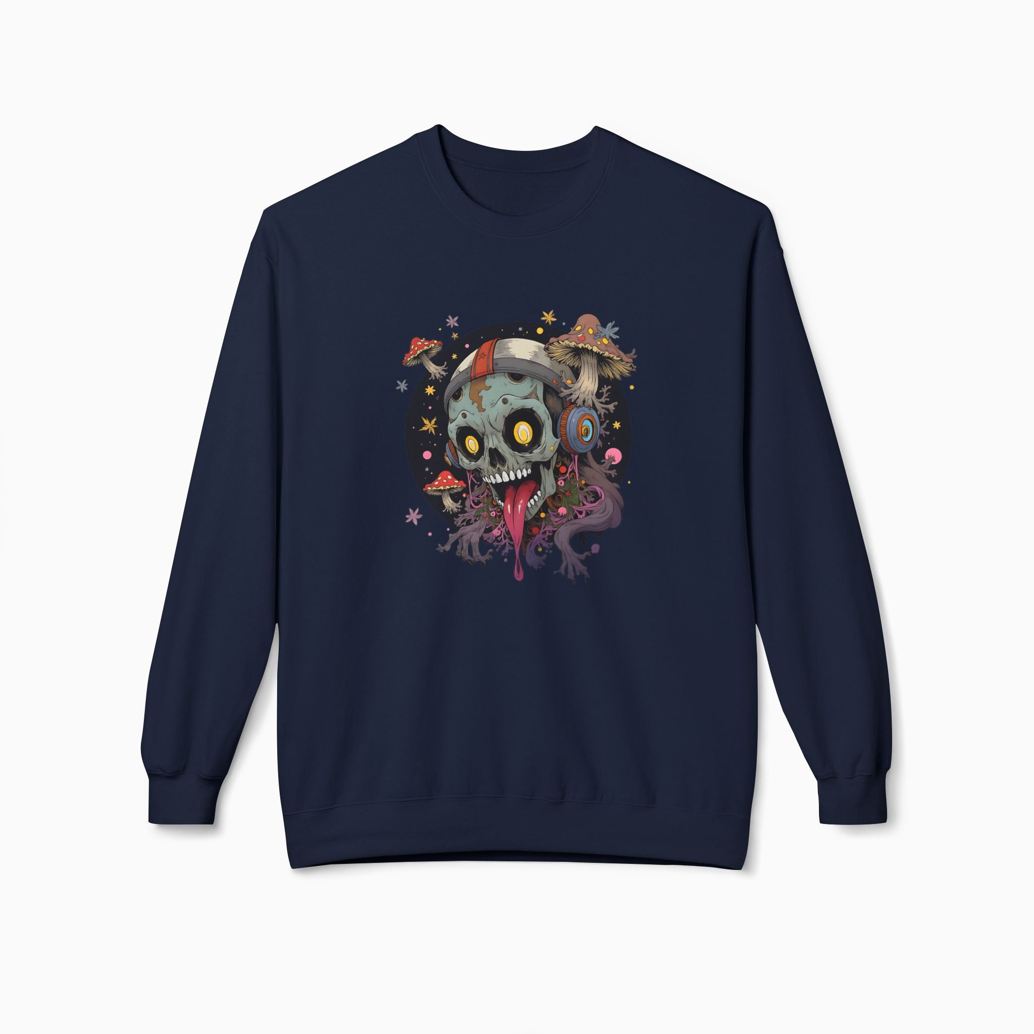 Psychedelic Mushroom Skull Unisex Sweatshirt