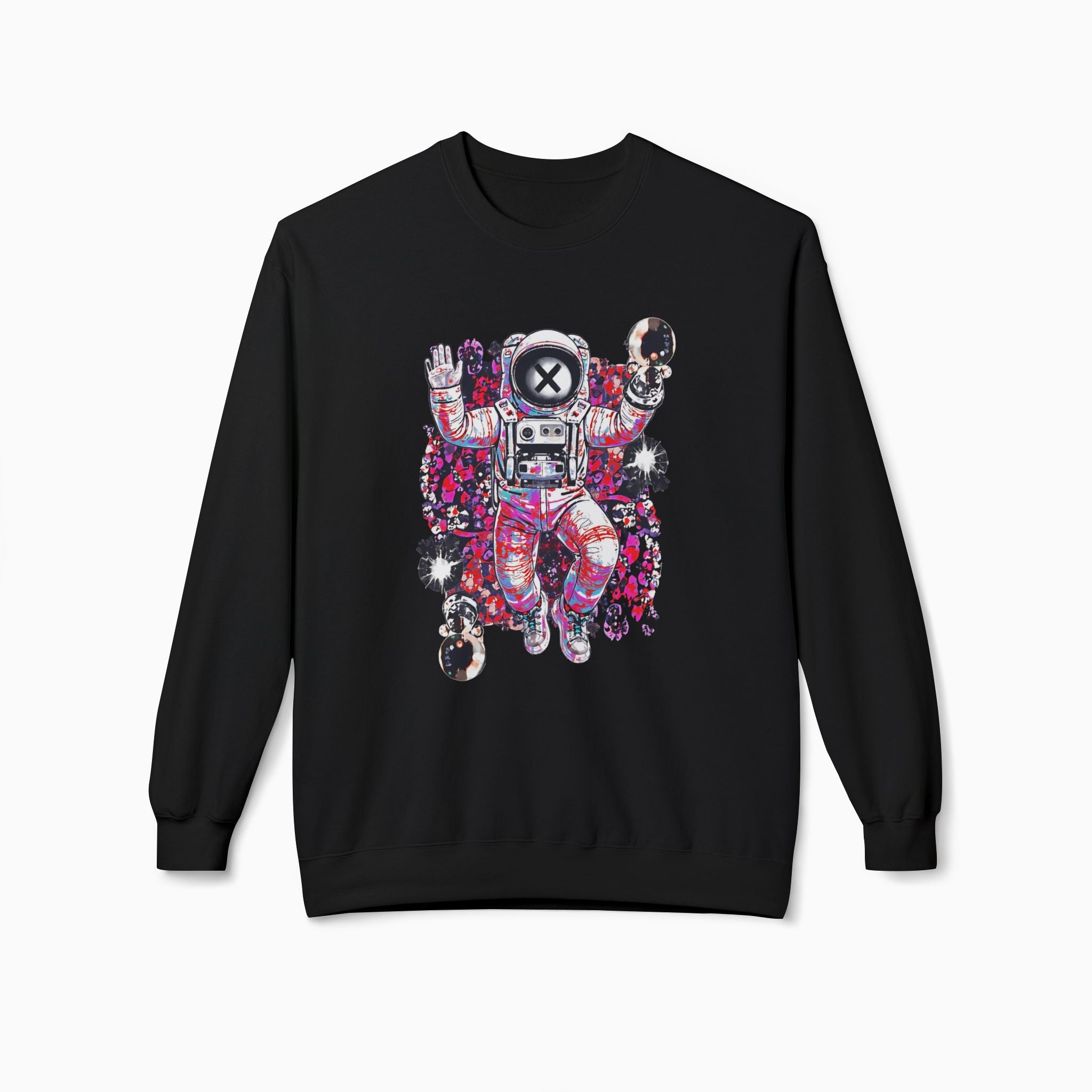 Astronaut Floating in Space Unisex Sweatshirt
