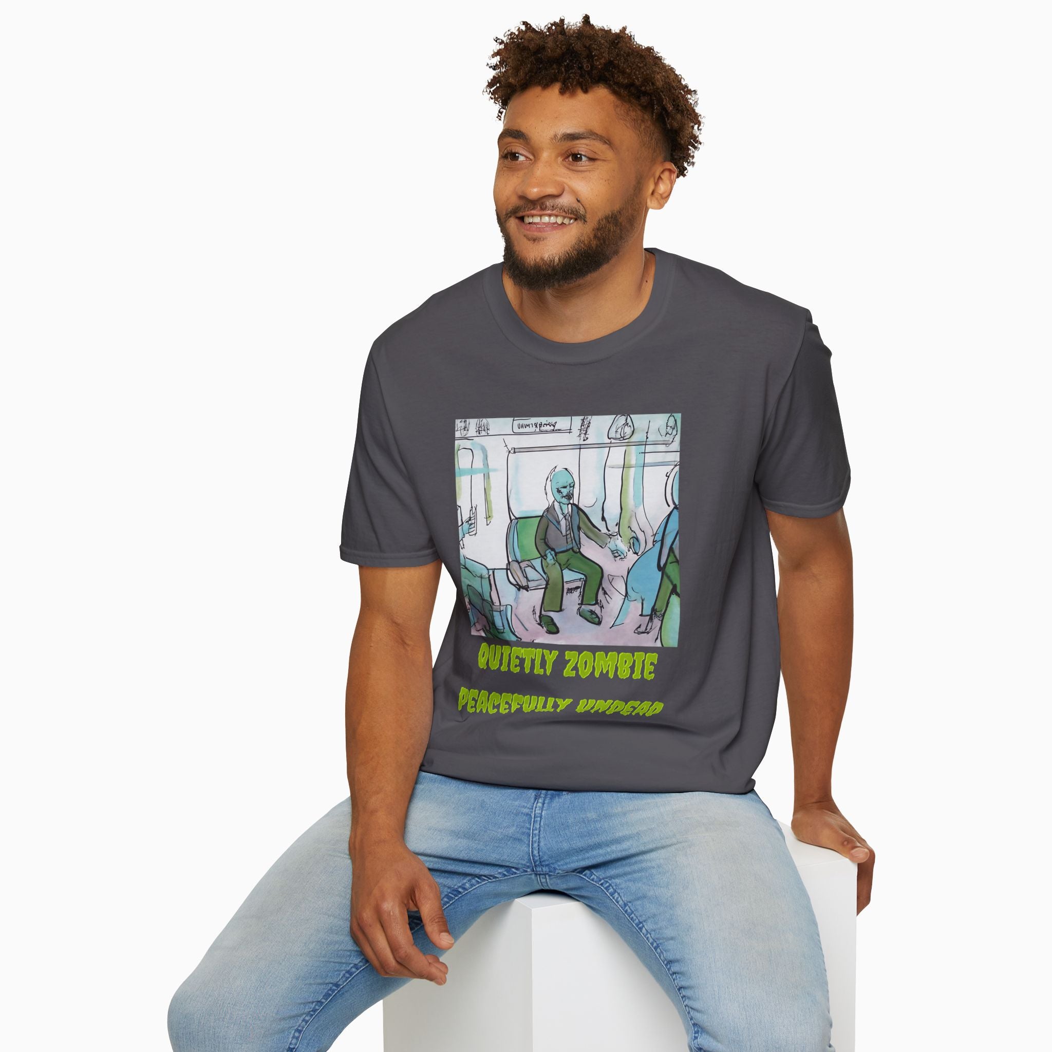 Quietly Zombie Peacefully Undead Unisex T-Shirt