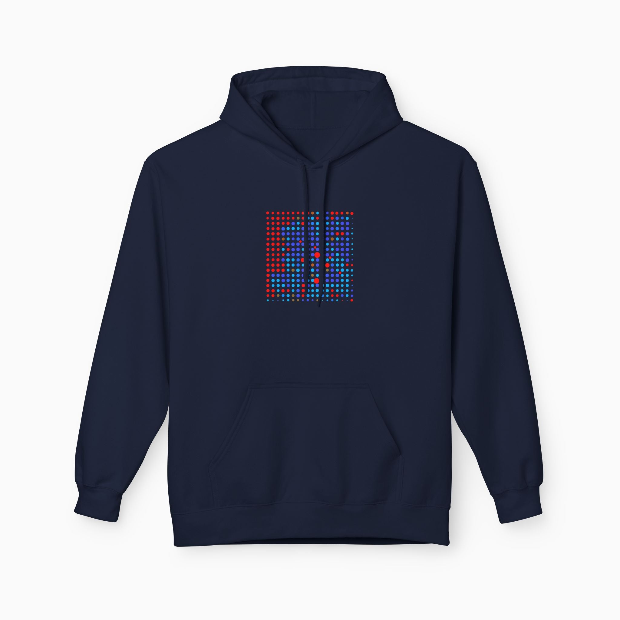 Blue & Red QR Code Unisex Hoodie