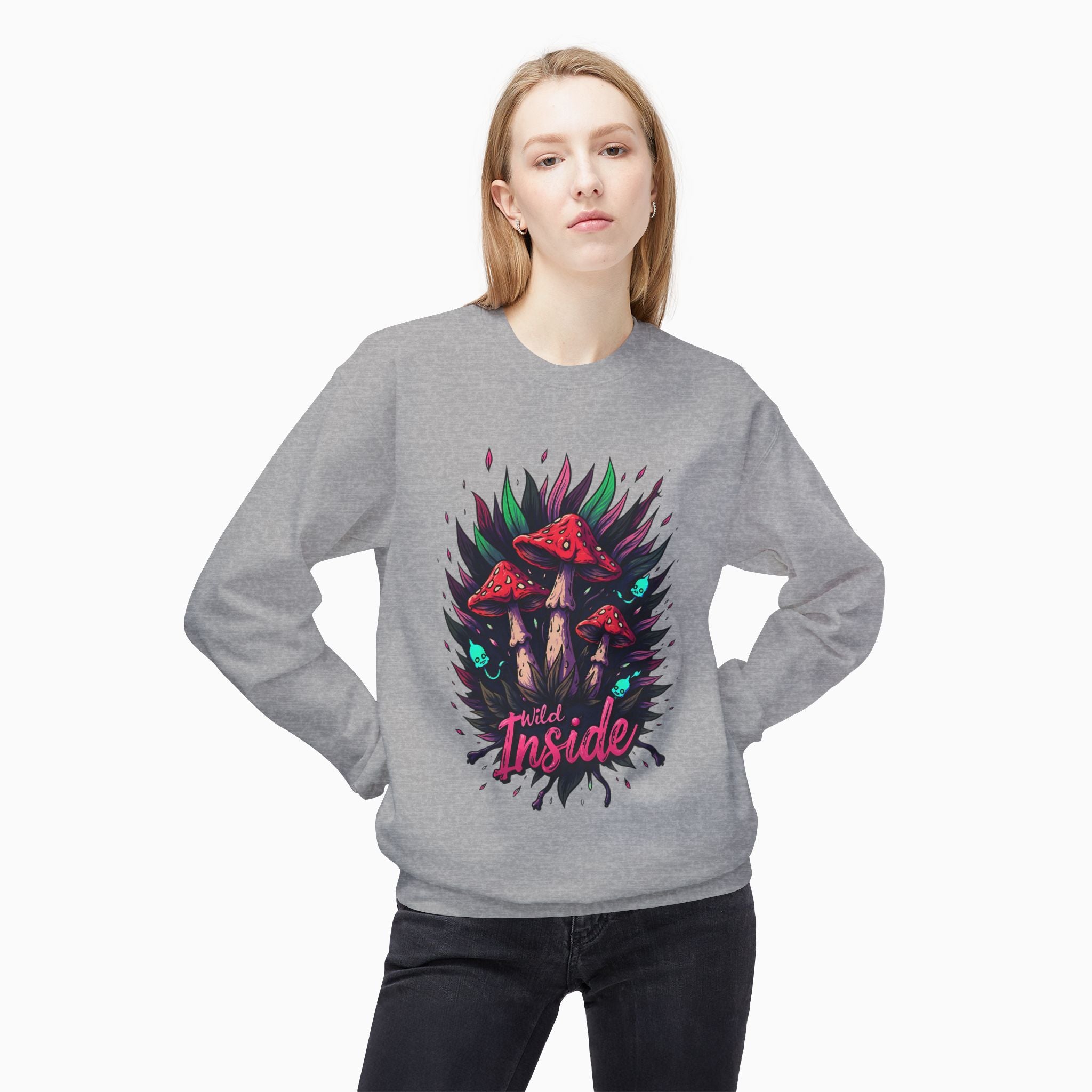 Poisonous Mushrooms Graphic Sweatshirt - Stylish & Soft Unisex Wear