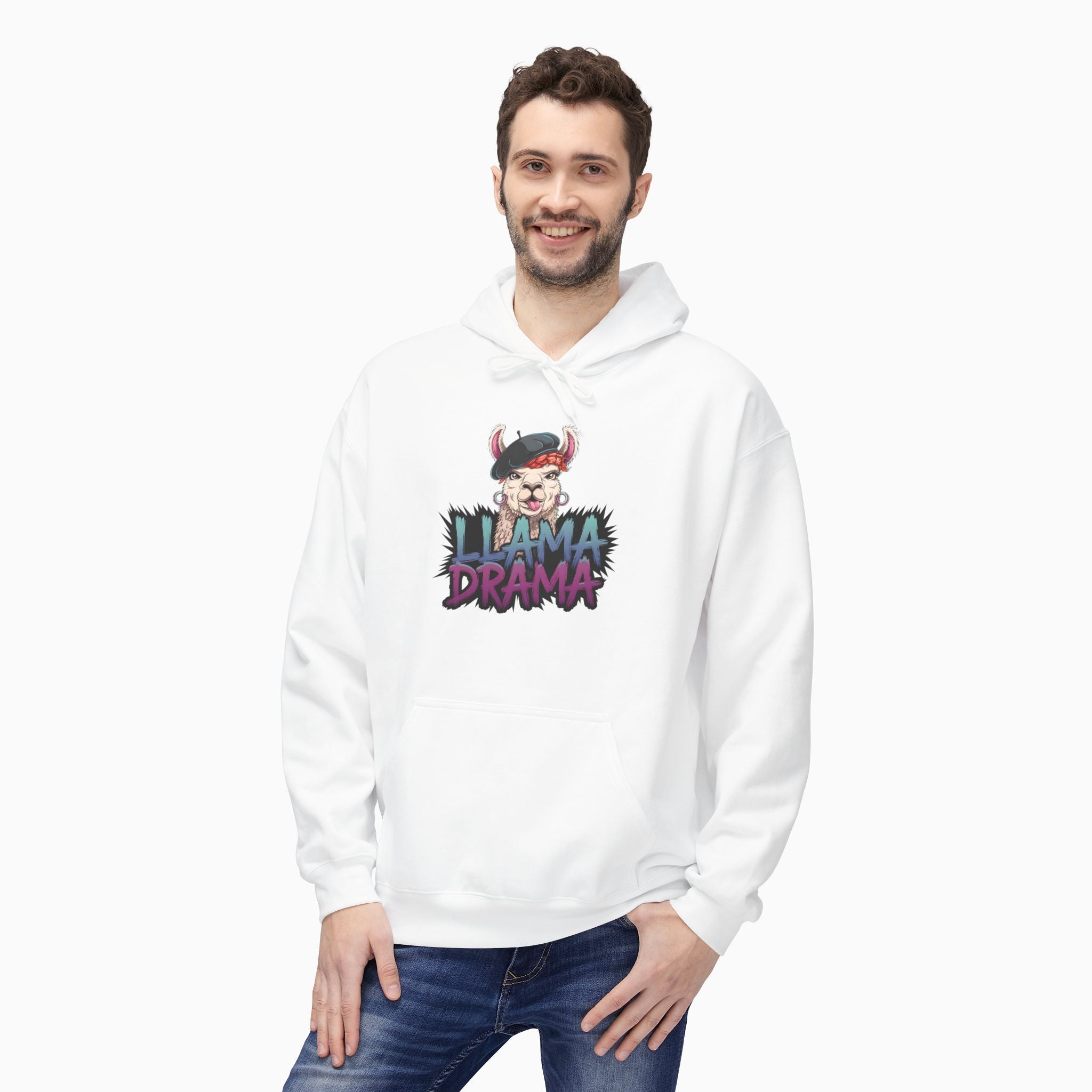 Nft Style Llama Drame Unisex Hoodie
