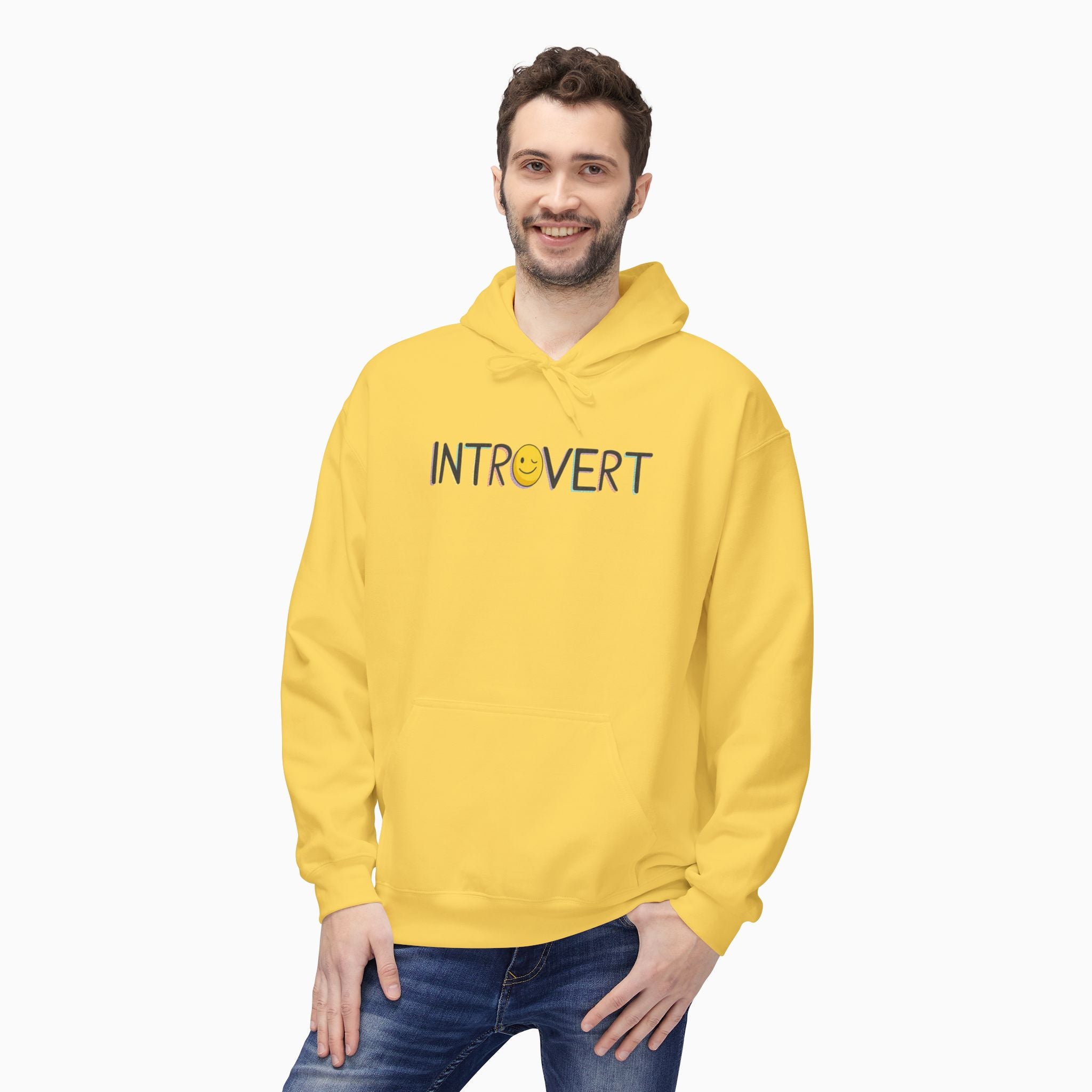 Introvert Unisex Hoodie - Sustainable Comfort & Style by Woollieemix