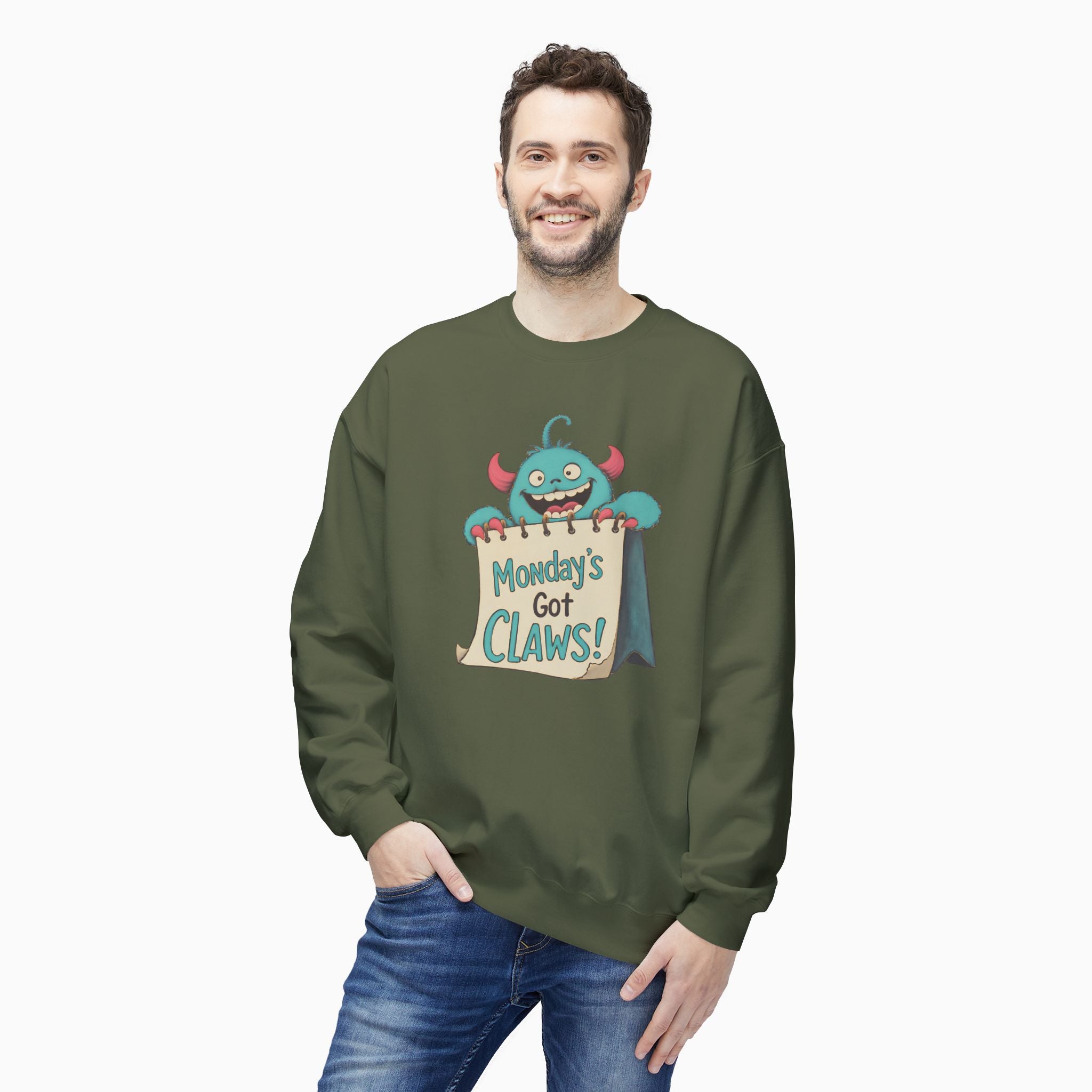 Monday's Got Claws Unisex Sweatshirt