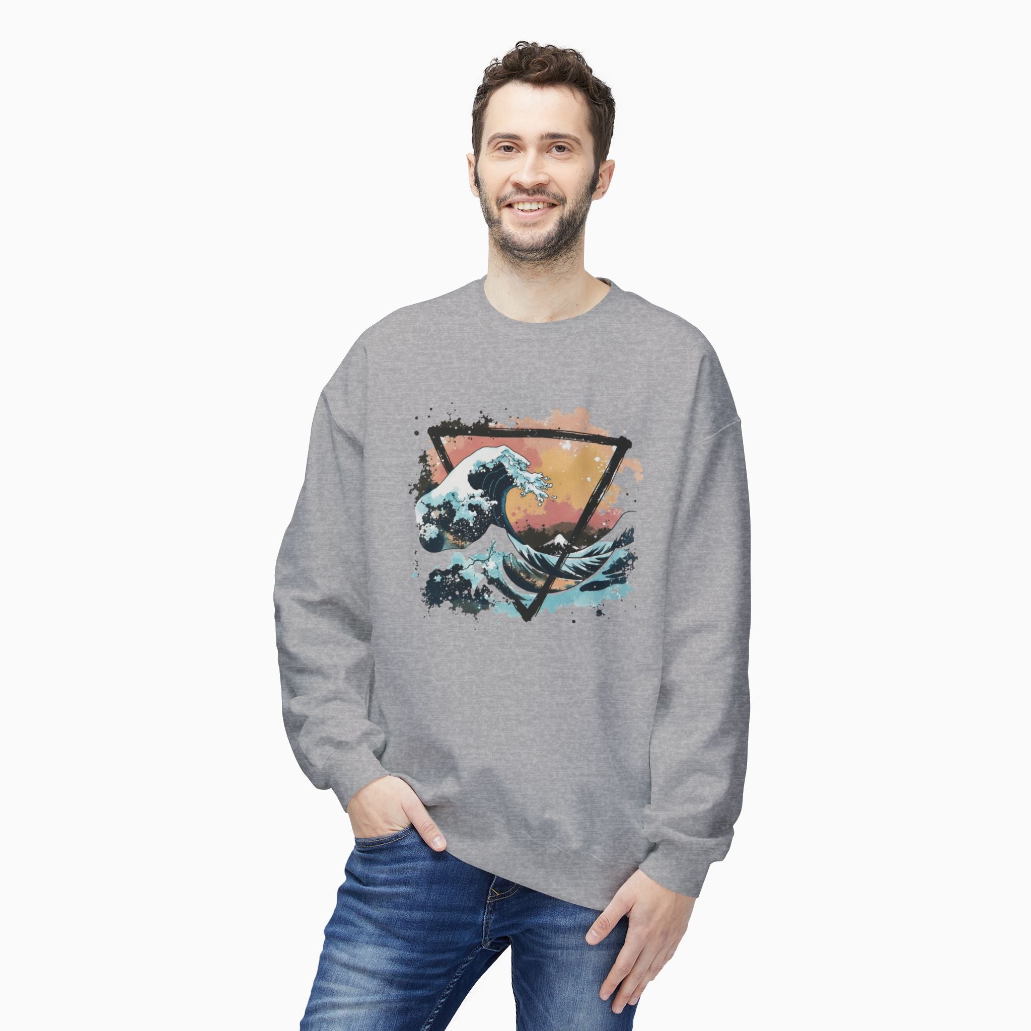 Kanagawa Japanese The Great Wave Unisex Sweatshirt