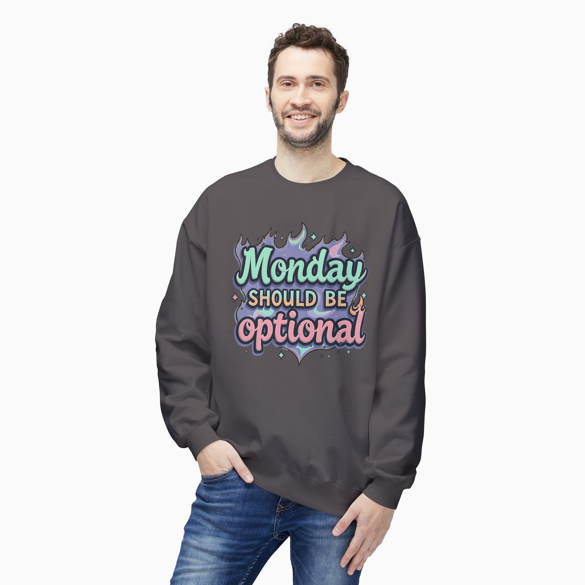 Monday Should Be Optional Sweatshirt - Unisex Comfort by Woollieemix