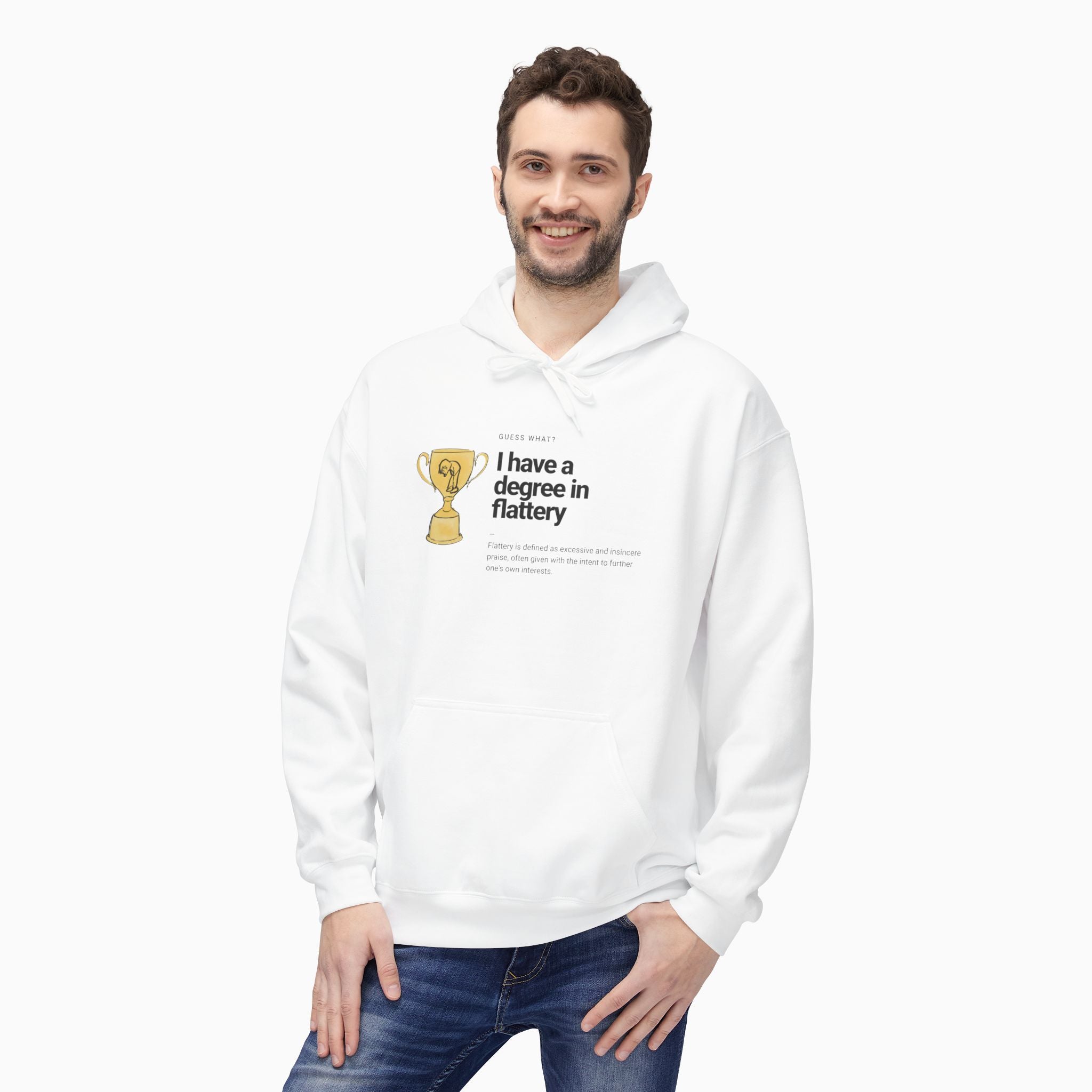 I Have a Degree in Flattery Dark Humor Unisex Hoodie