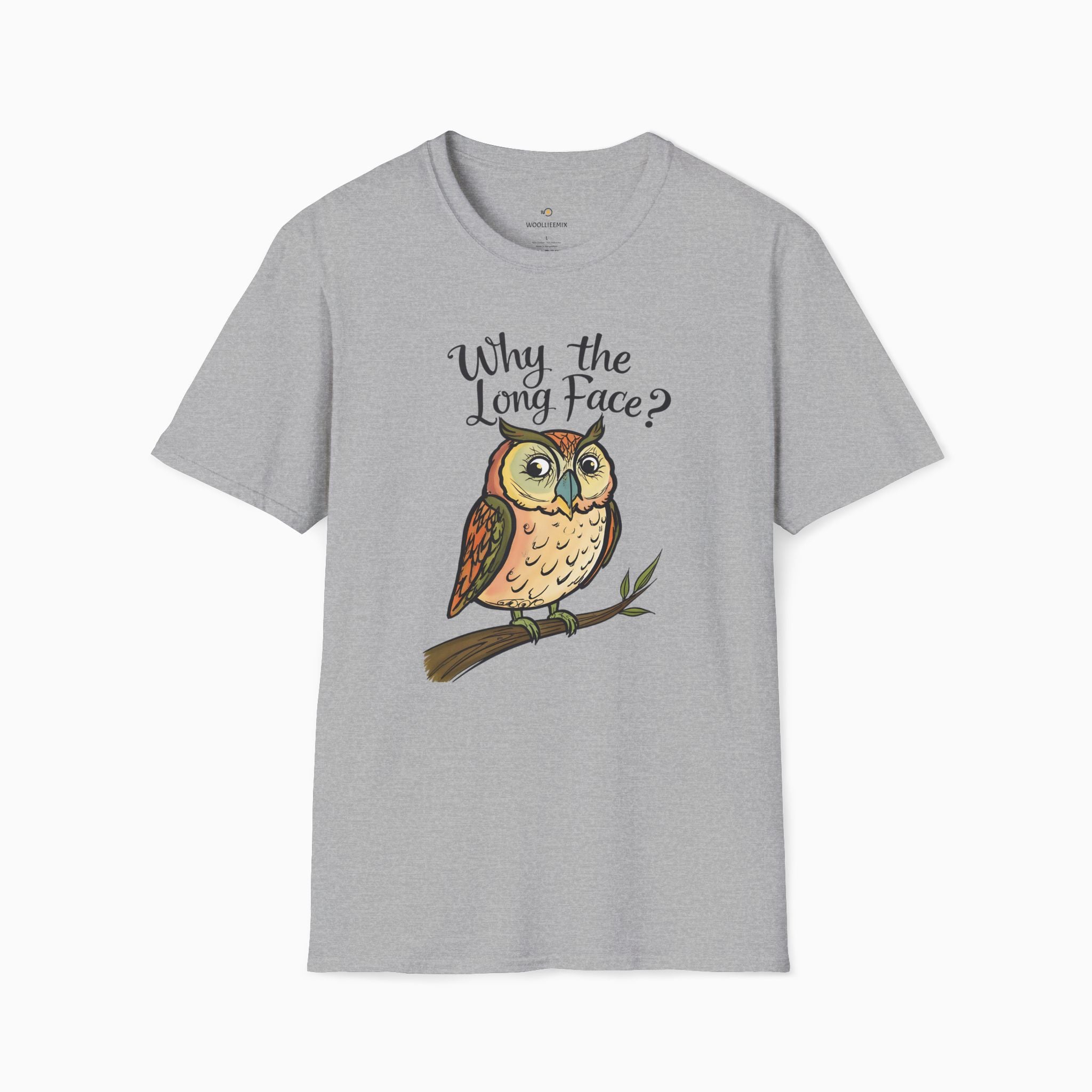 Night Owl Why the Long Face Unisex T-Shirt