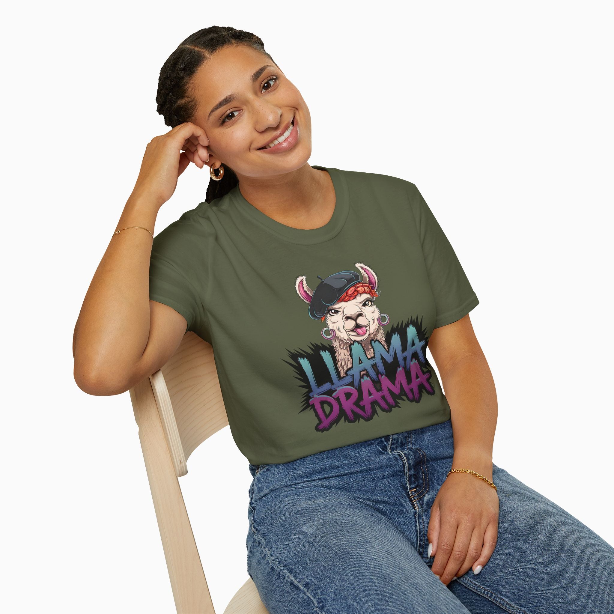 Nft Style Llama Drame Unisex T-Shirt