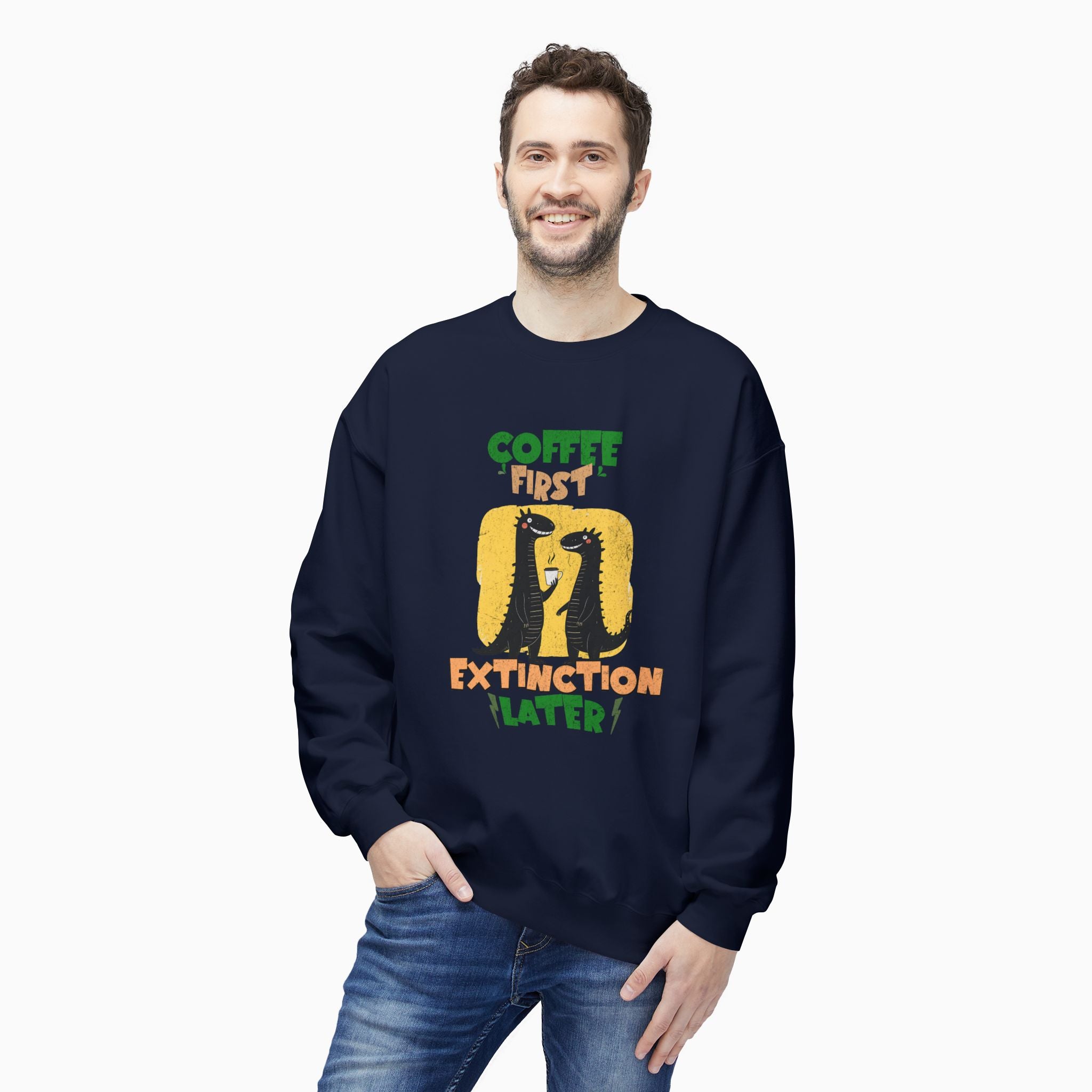 Coffee First, Extinction Later Unisex Sweatshirt