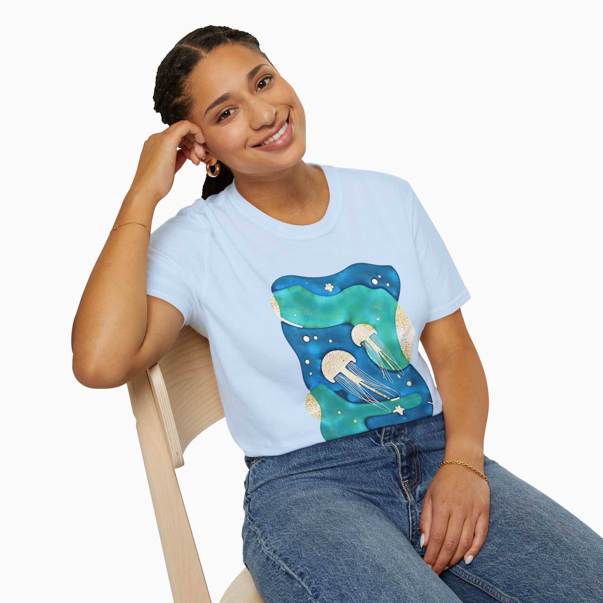 Retro Japanese Waves Unisex T-Shirt | Woollieemix Classic Fit
