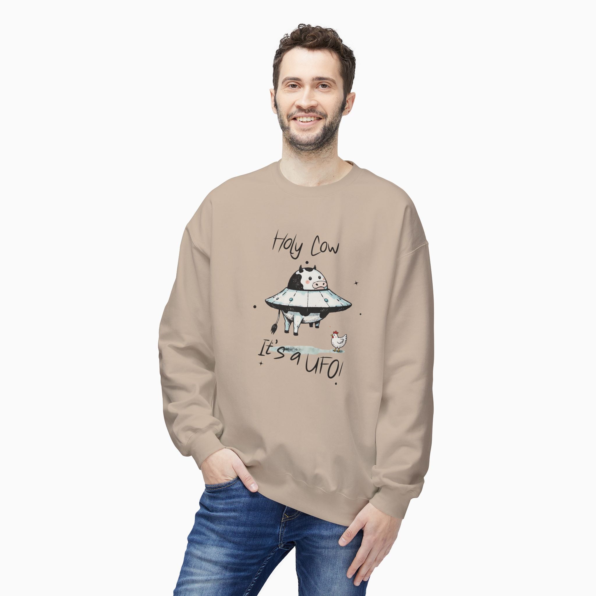 Holy Cow, It's a UFO Unisex Sweatshirt