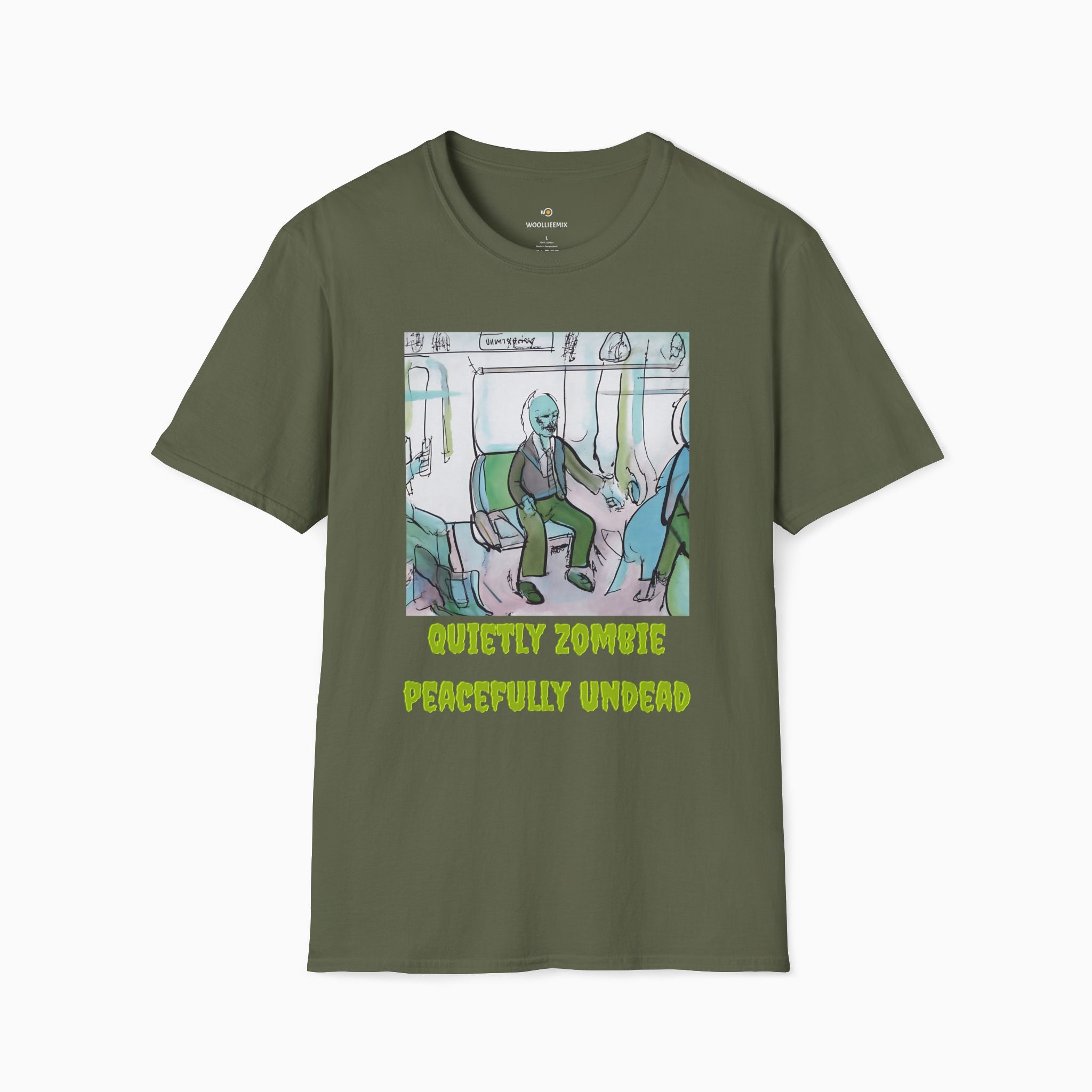 Quietly Zombie Peacefully Undead Unisex T-Shirt