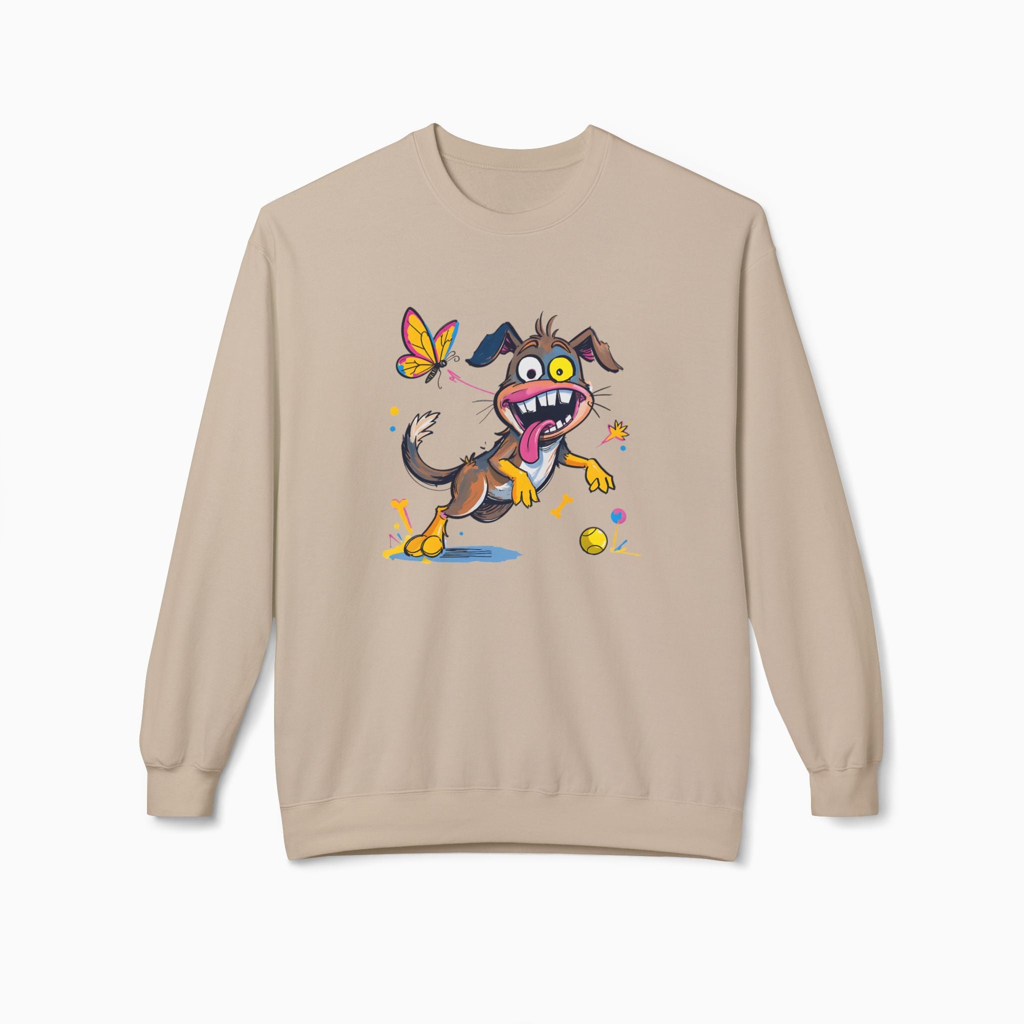 Dog And Butterfly Unisex Sweatshirt
