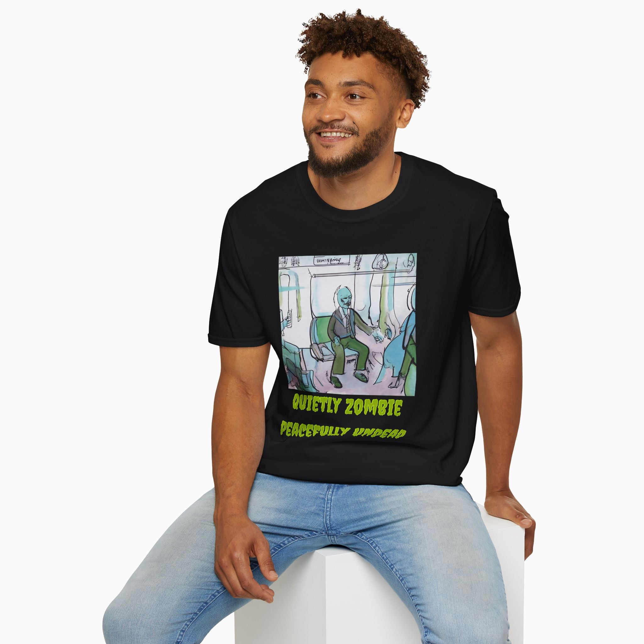 Quietly Zombie Peacefully Undead Unisex T-Shirt