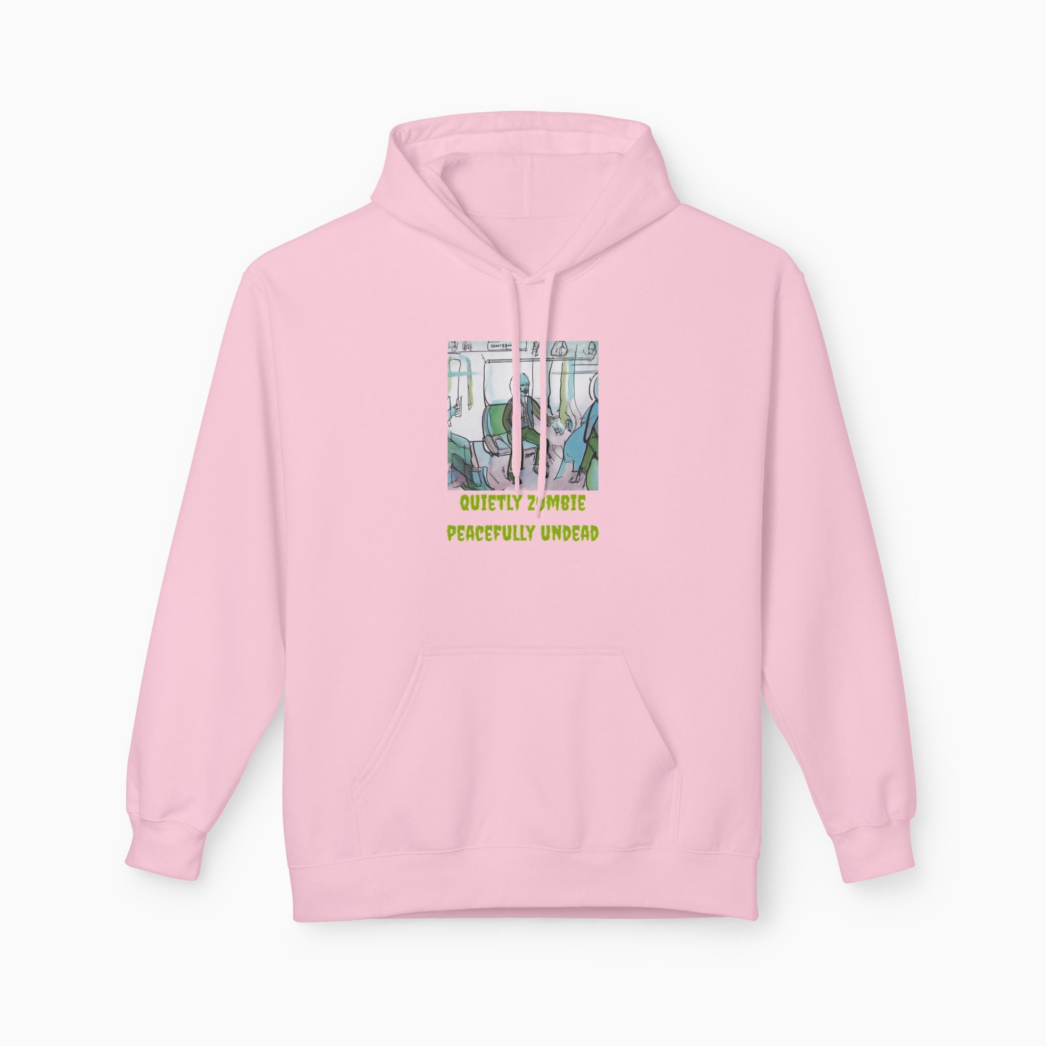 Quietly Zombie Peacefully Undead Unisex Hoodie