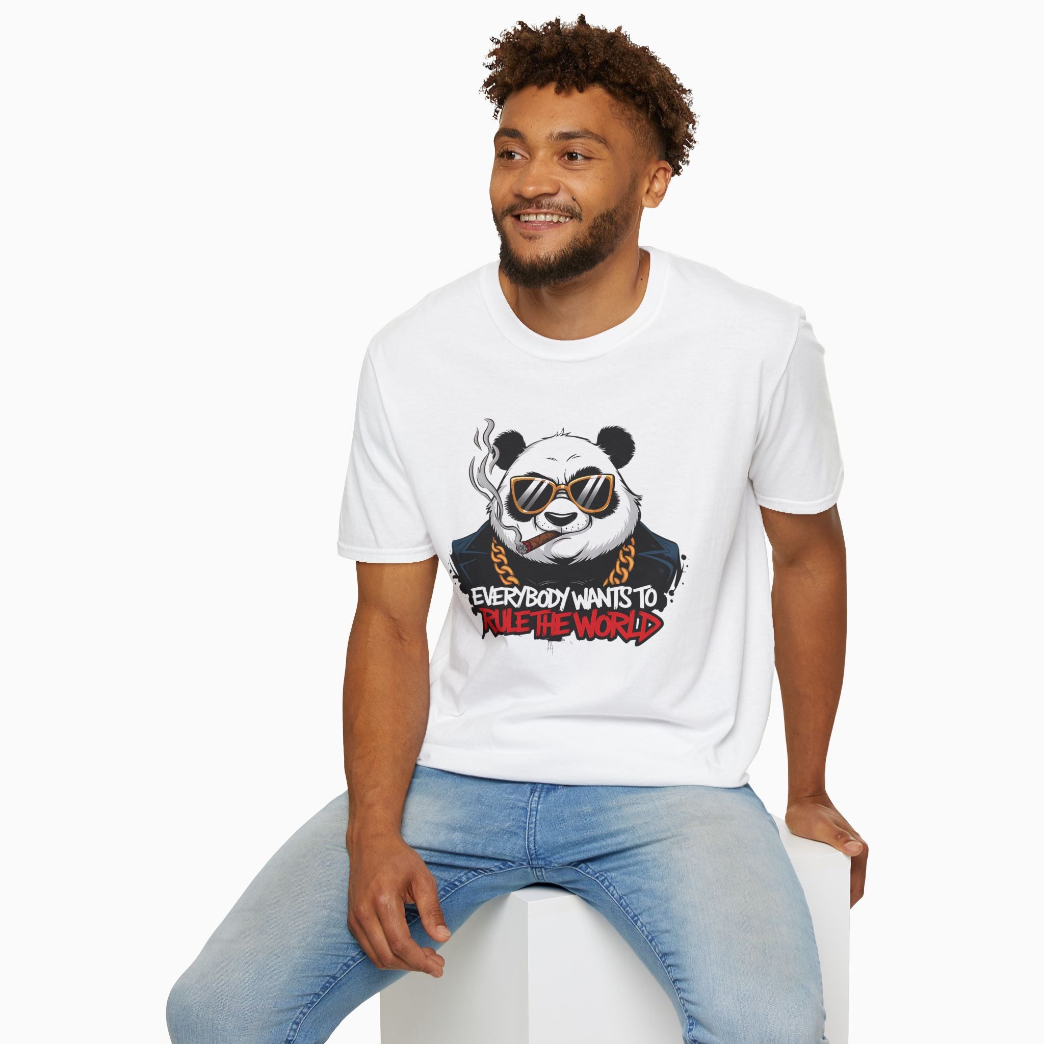 Gangster Panda Unisex T-Shirt: Everyone Wants to Rule the World