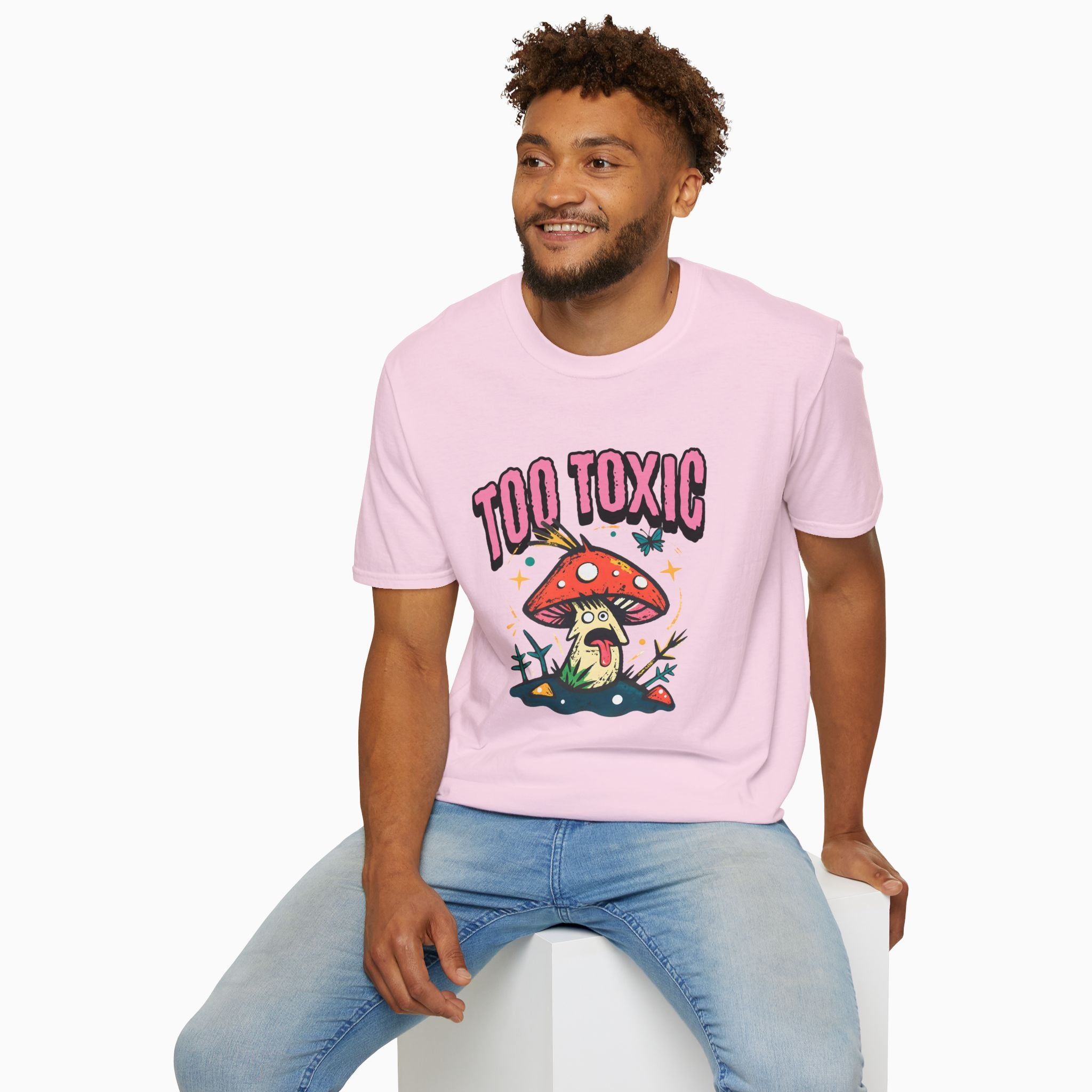 Too Toxic Mushroom Unisex T-Shirt - Premium Ring-Spun Cotton
