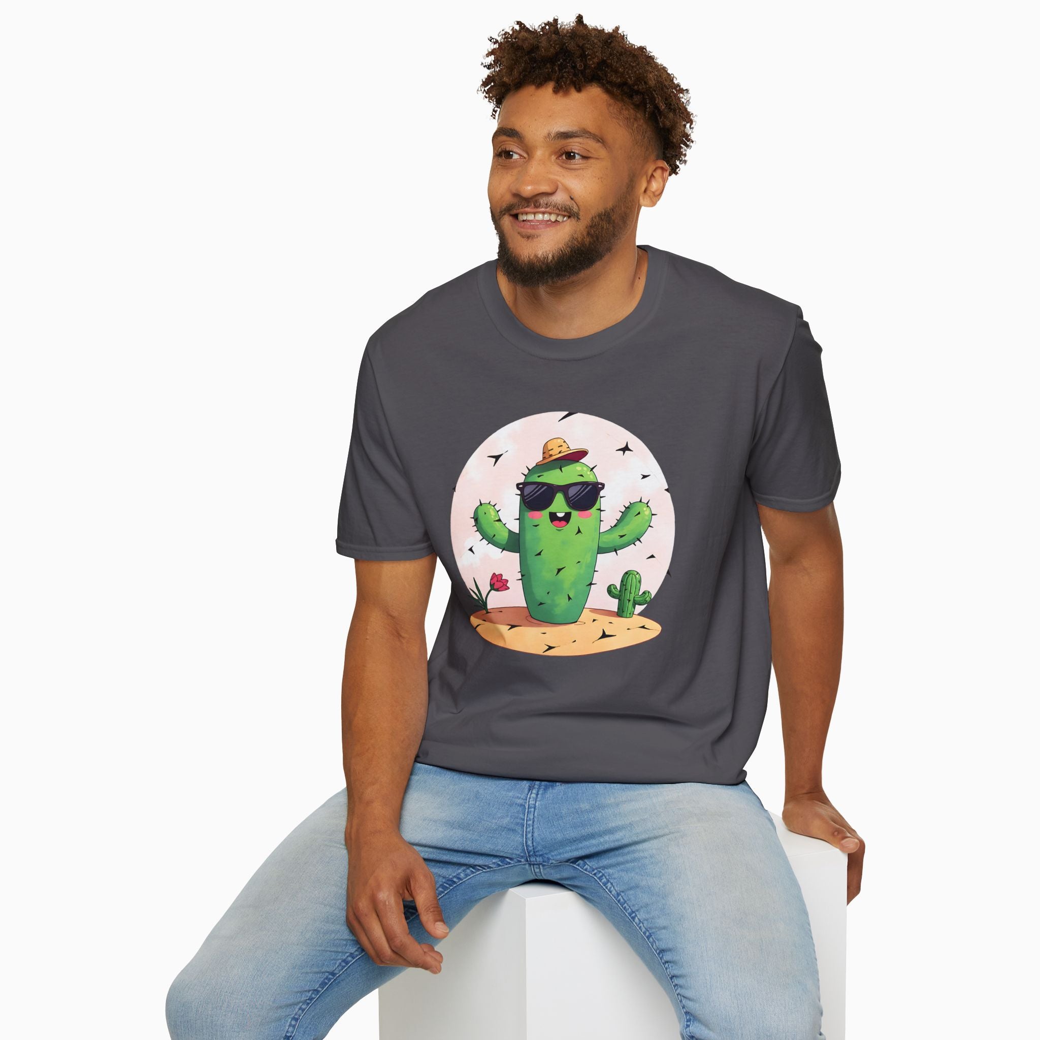Wild Cute Cartoon Cactus Unisex T-Shirt