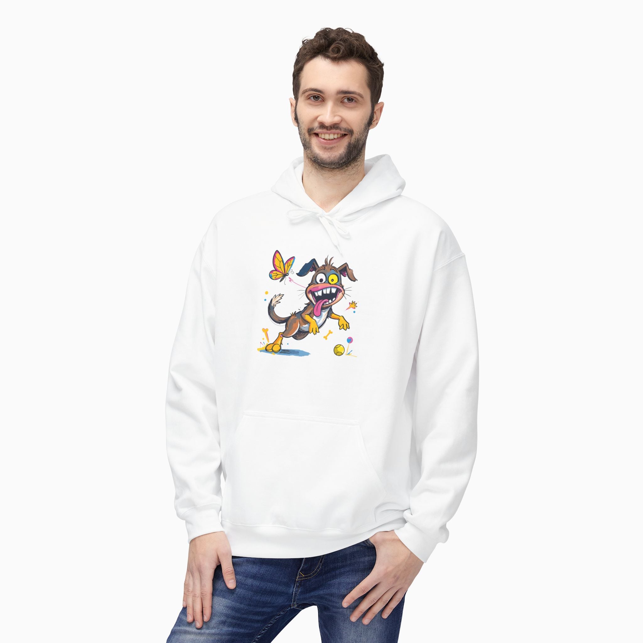 Dog And Butterfly Unisex Hoodie