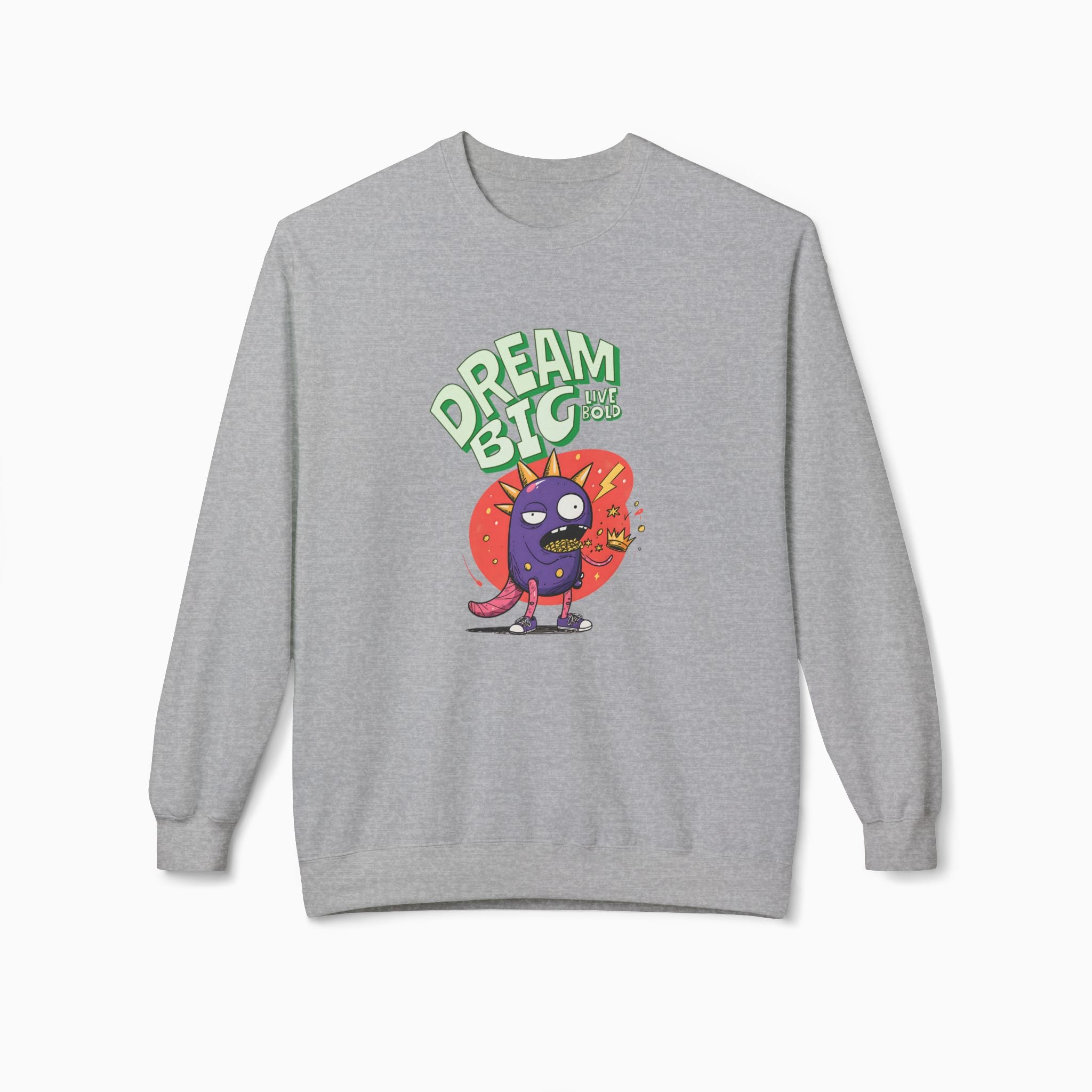 Dream Big, Live Bold Unisex Sweatshirt | Soft 80% Cotton Comfort