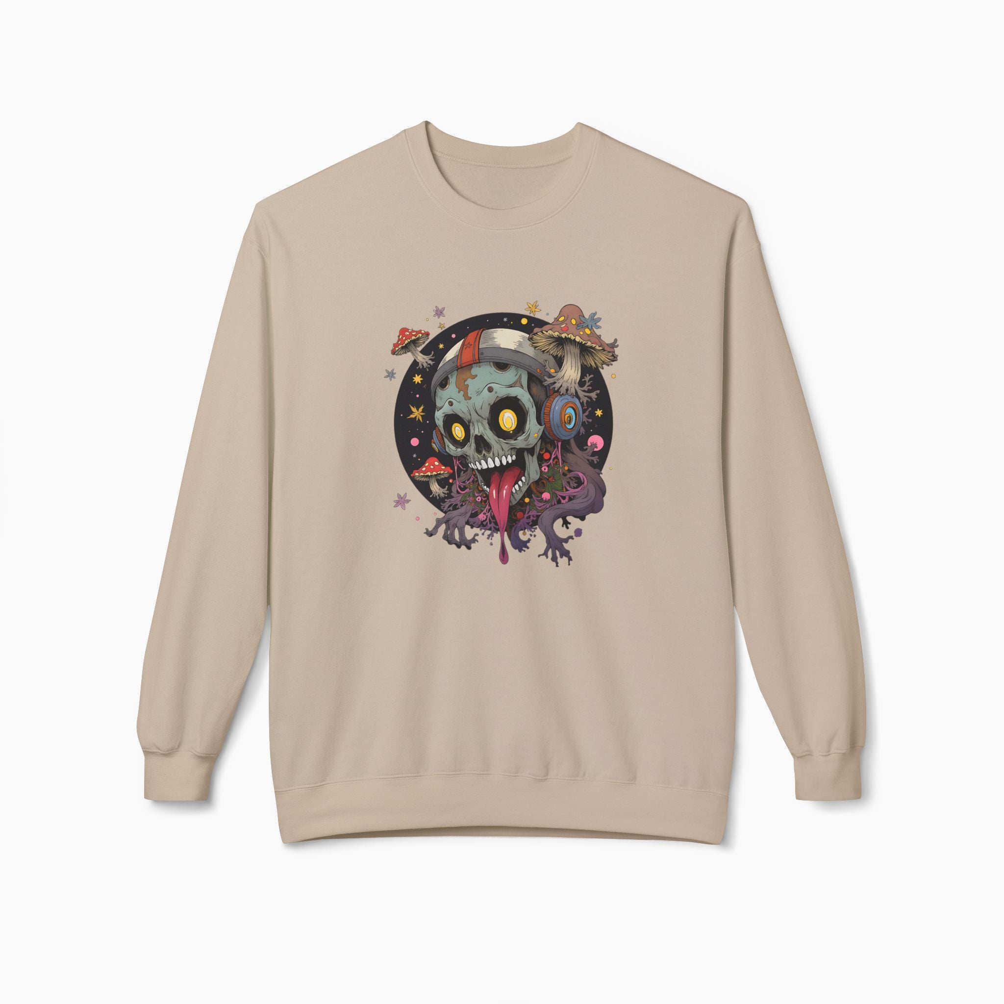 Psychedelic Mushroom Skull Unisex Sweatshirt