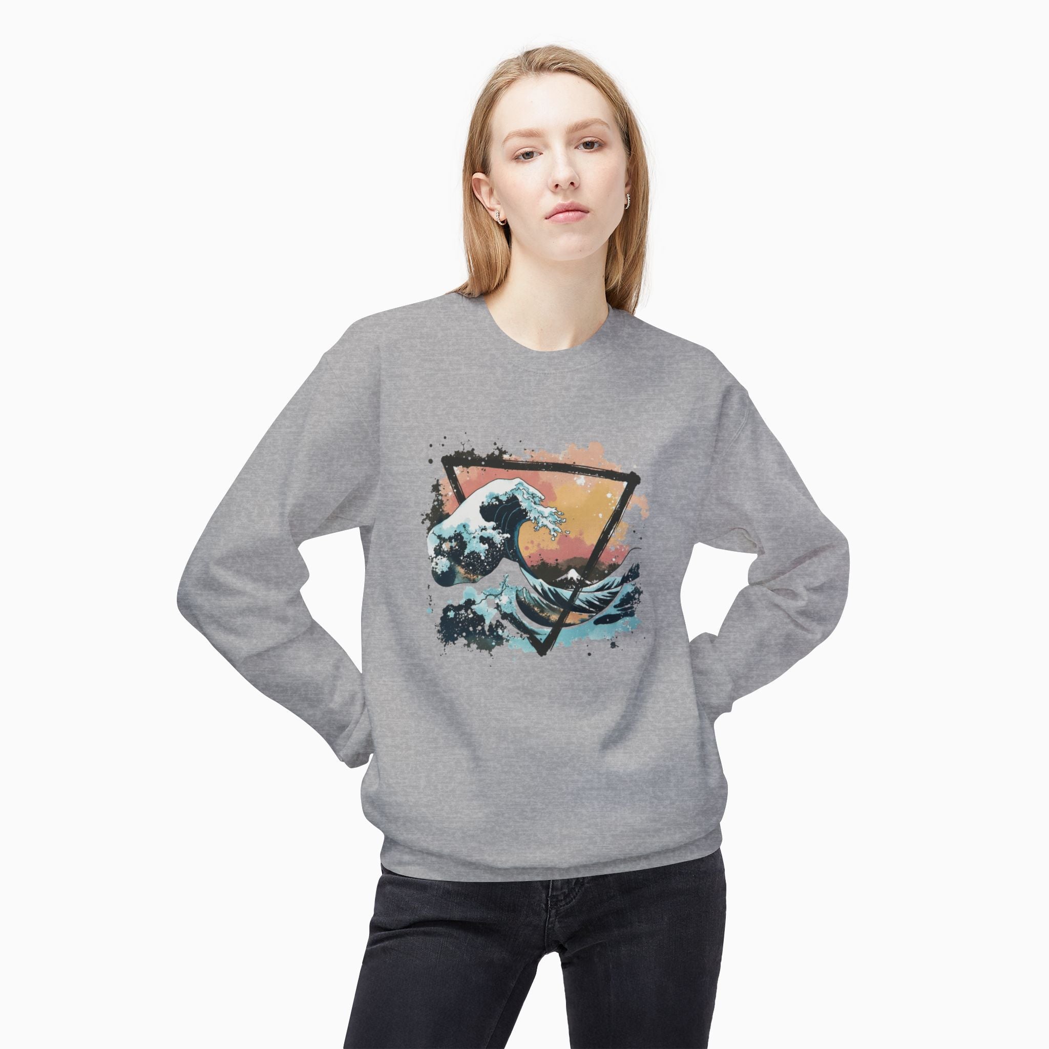 Kanagawa Japanese The Great Wave Unisex Sweatshirt