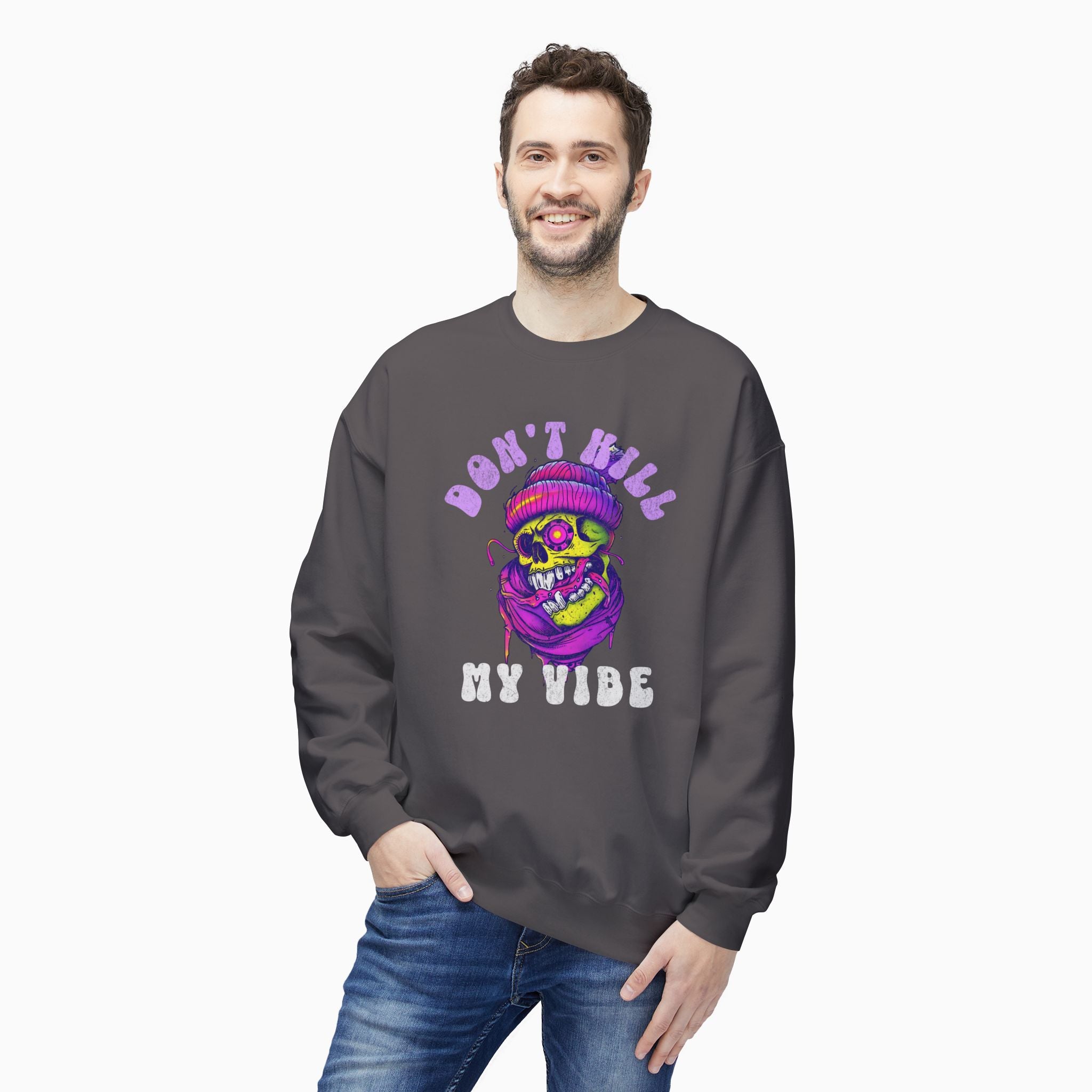 Don't Kill My Vibe Skull Unisex Sweatshirt