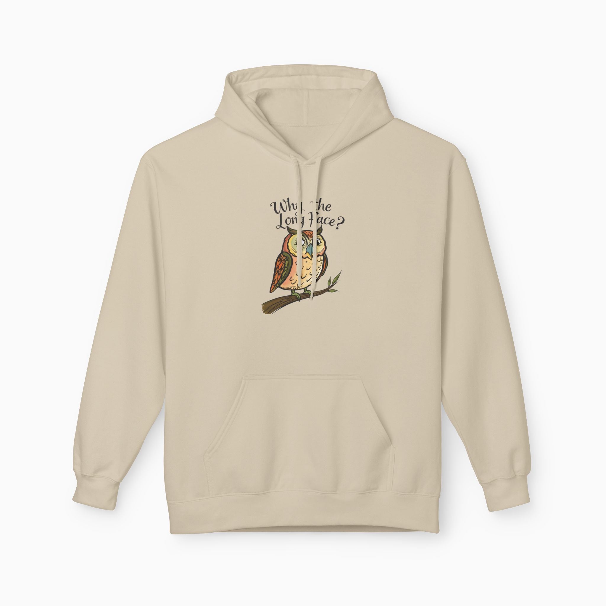 Night Owl Why the Long Face Unisex Hoodie