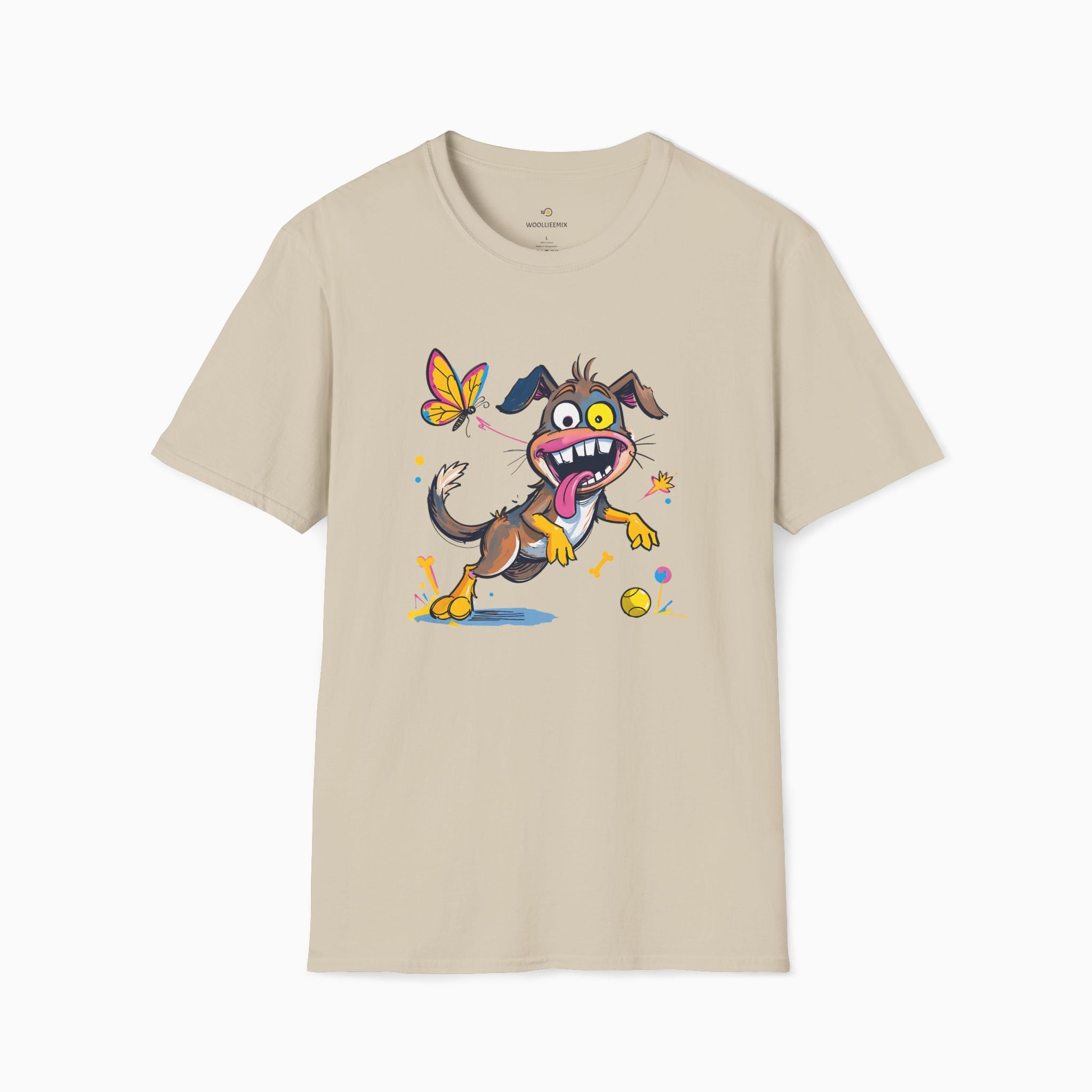 Dog And Butterfly Unisex T-Shirt