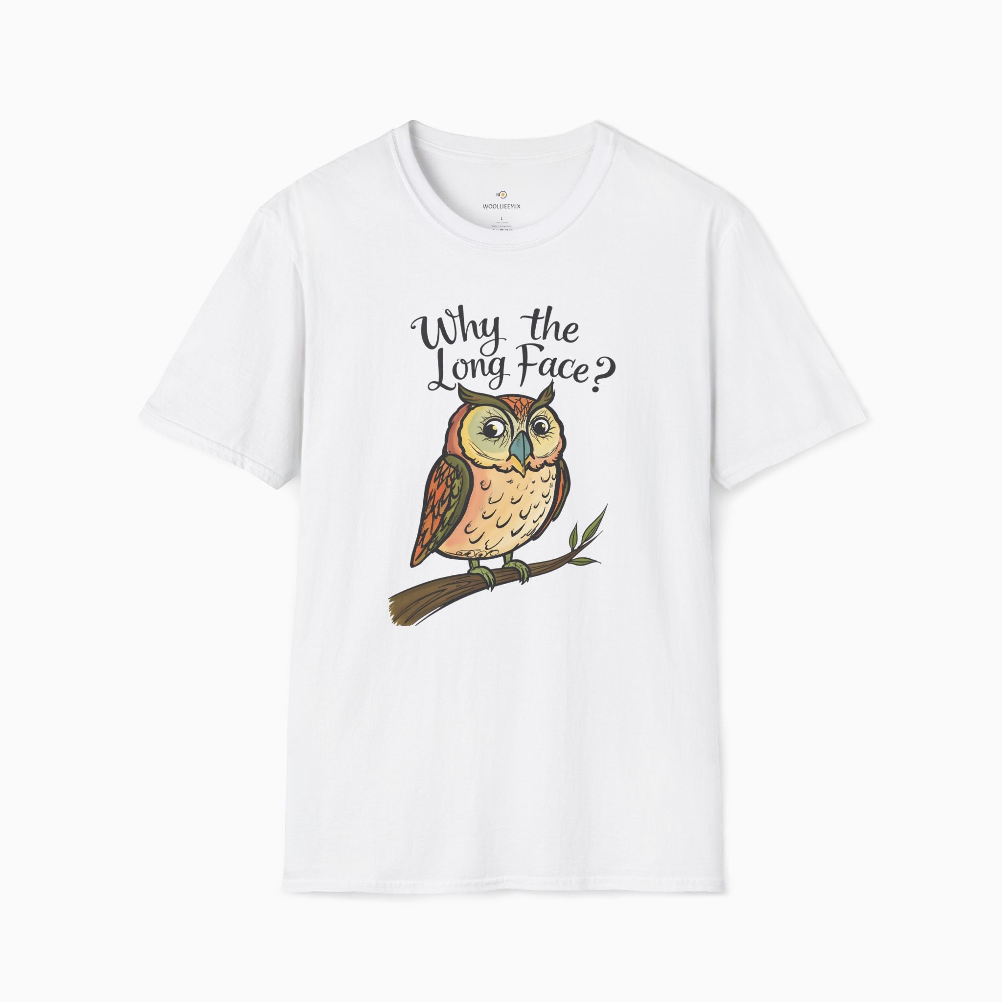 Night Owl Why the Long Face Unisex T-Shirt