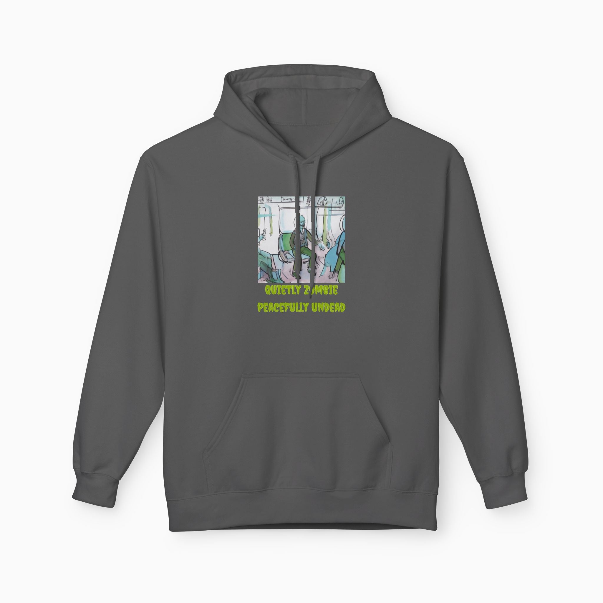 Quietly Zombie Peacefully Undead Unisex Hoodie