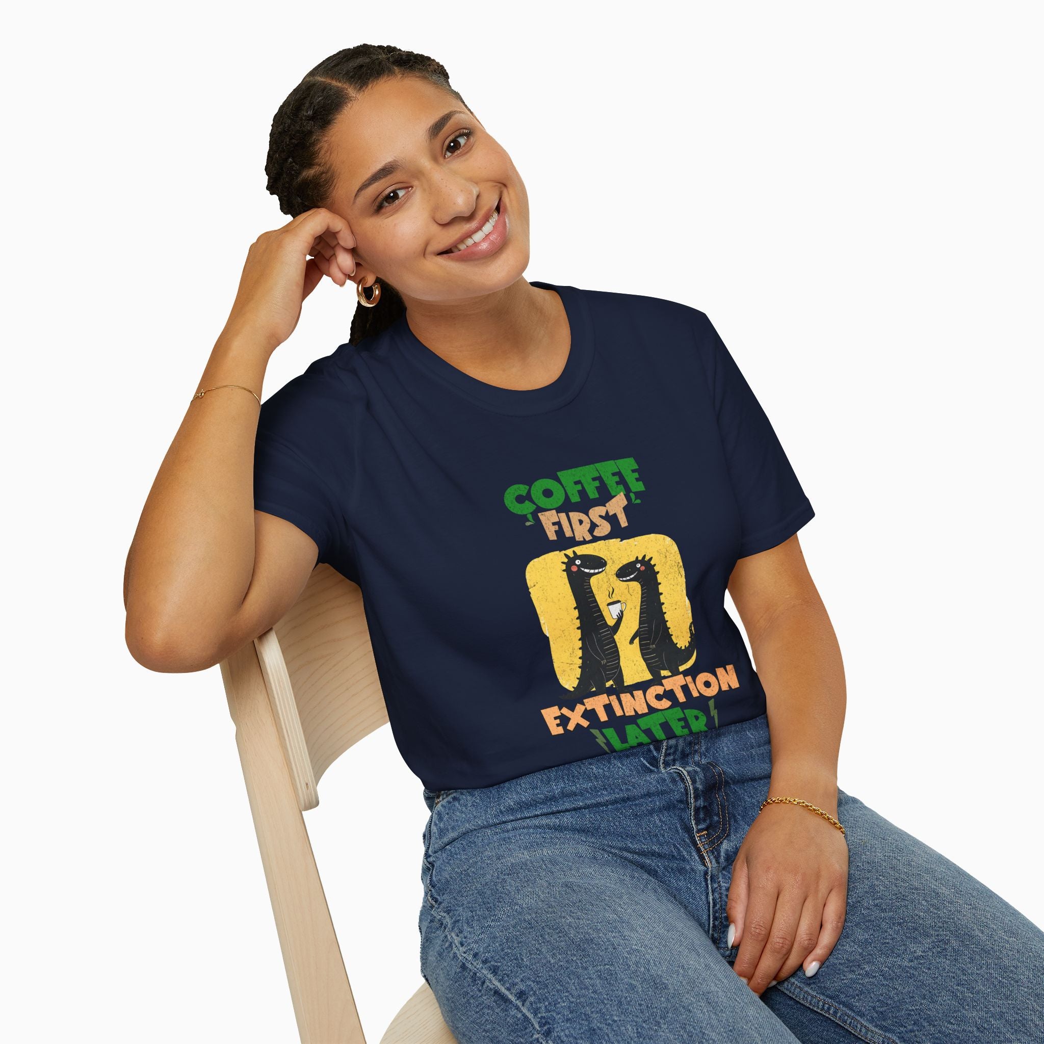 Coffee First, Extinction Later Unisex T-Shirt