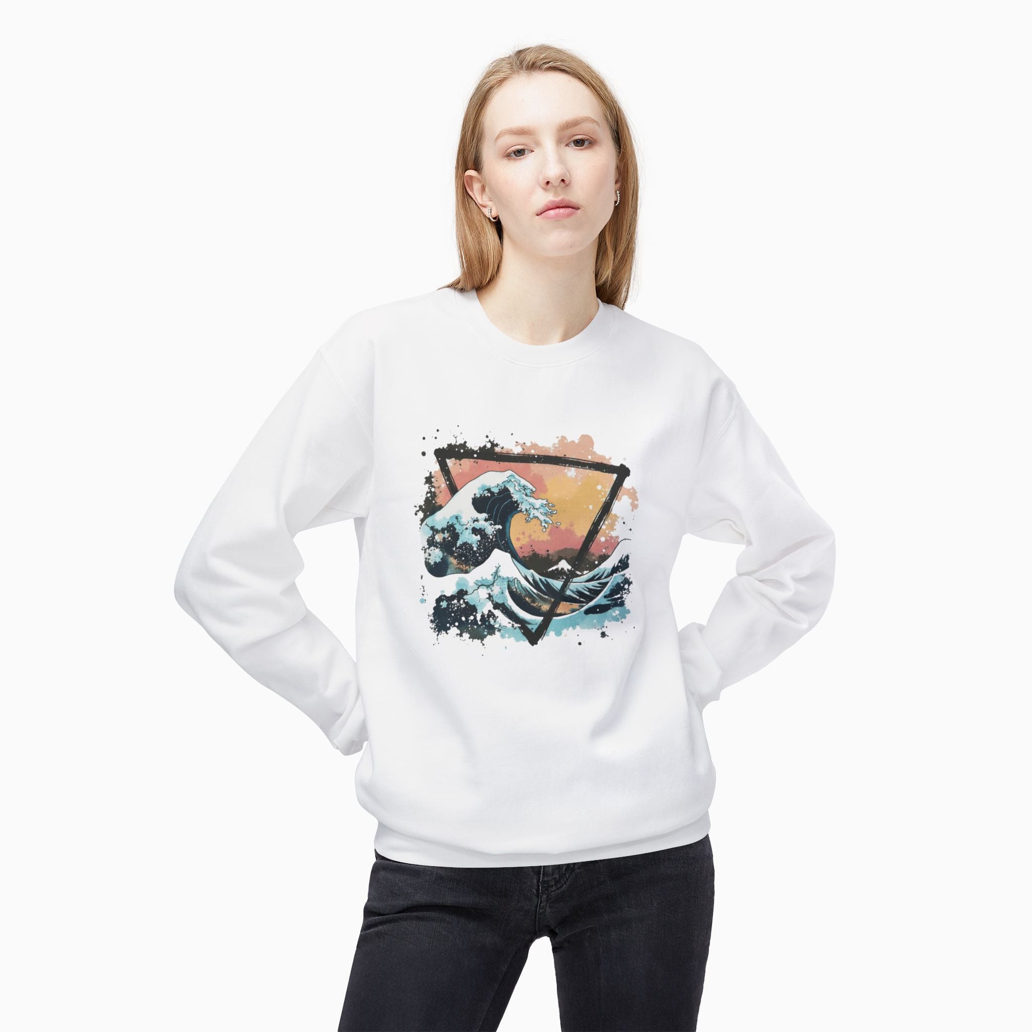 Kanagawa Japanese The Great Wave Unisex Sweatshirt